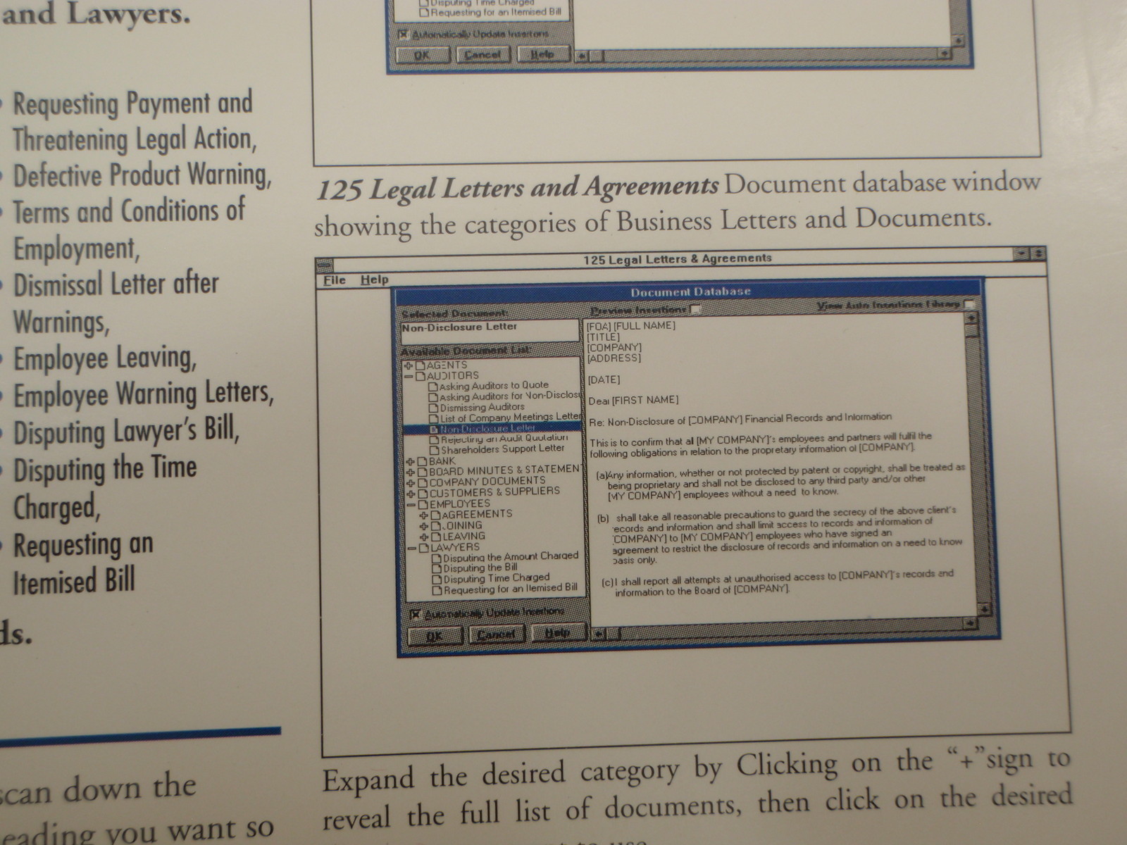 SOHO 125 LEGAL LETTERS AND AGREEMENTS NEW