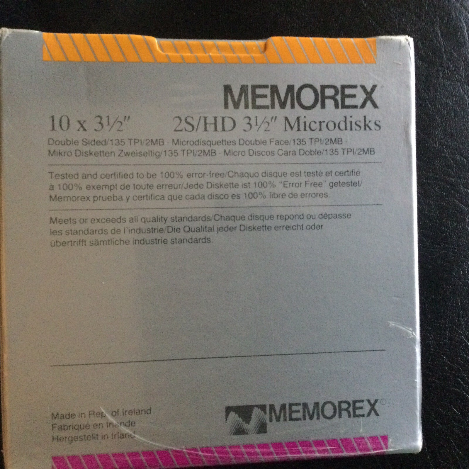 Memorex 2S/HD Microdiscs 3 1/2 inch Doublesided Box of 10 Sealed Fast US Ship
