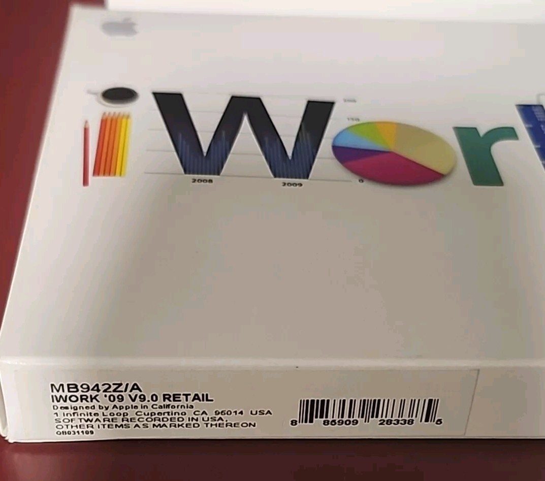 Apple- -iWork ’09- -Full Version for Mac MB942Z/A-