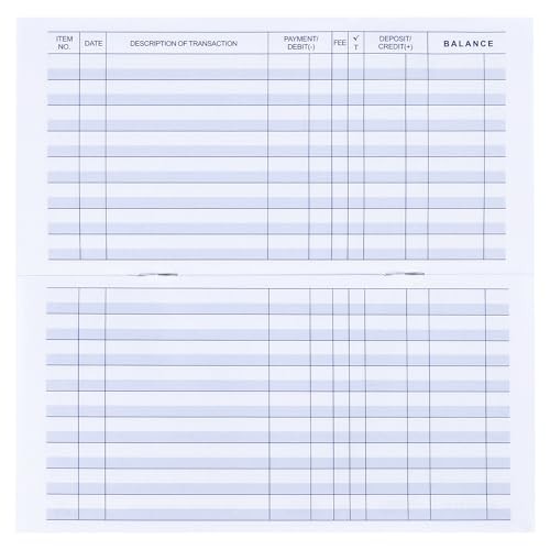 Pack Checkbook Register, Check Register Books for 12 Mainstream Register