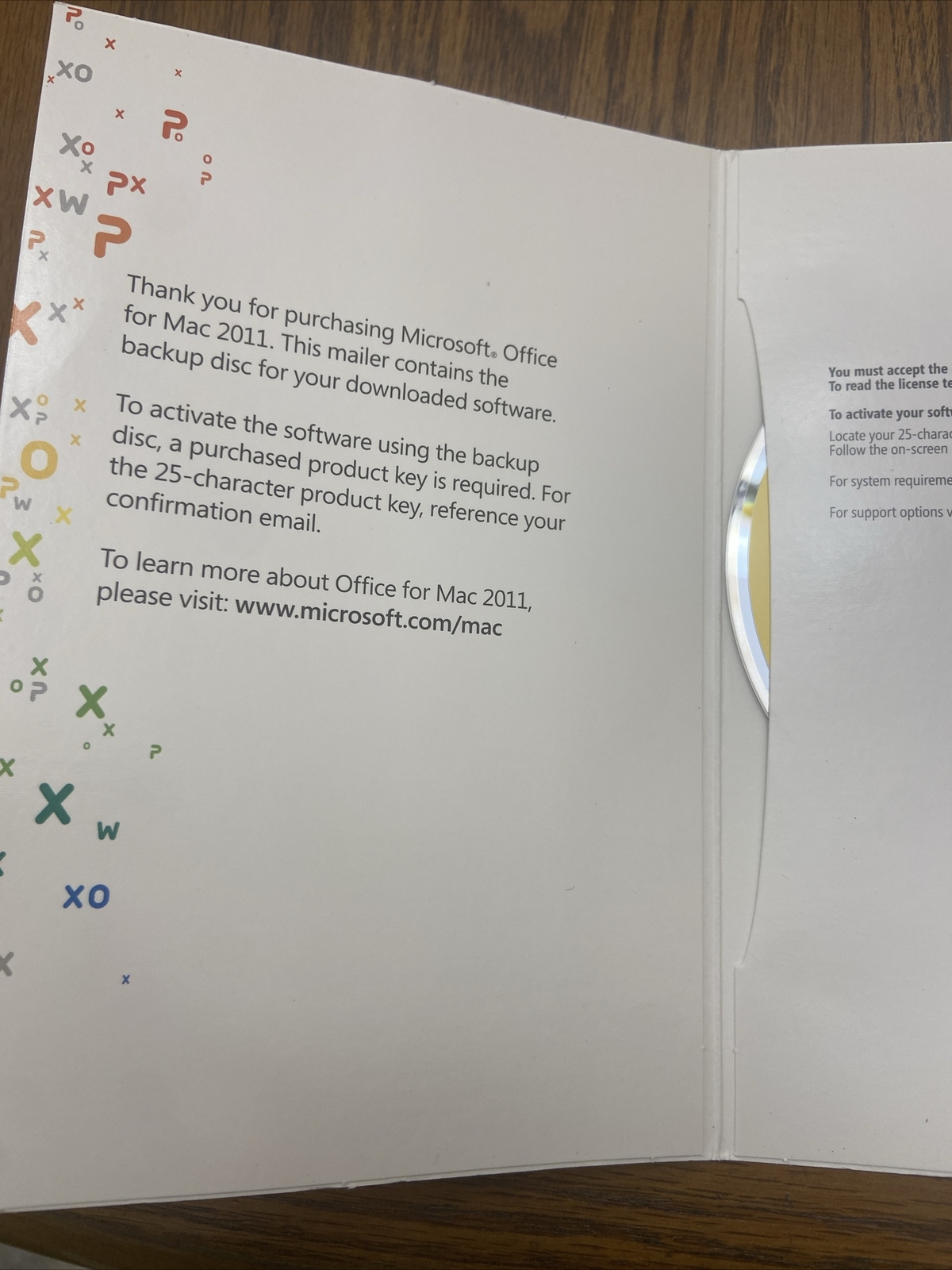 Microsoft Office Mac 2011 WPXO
