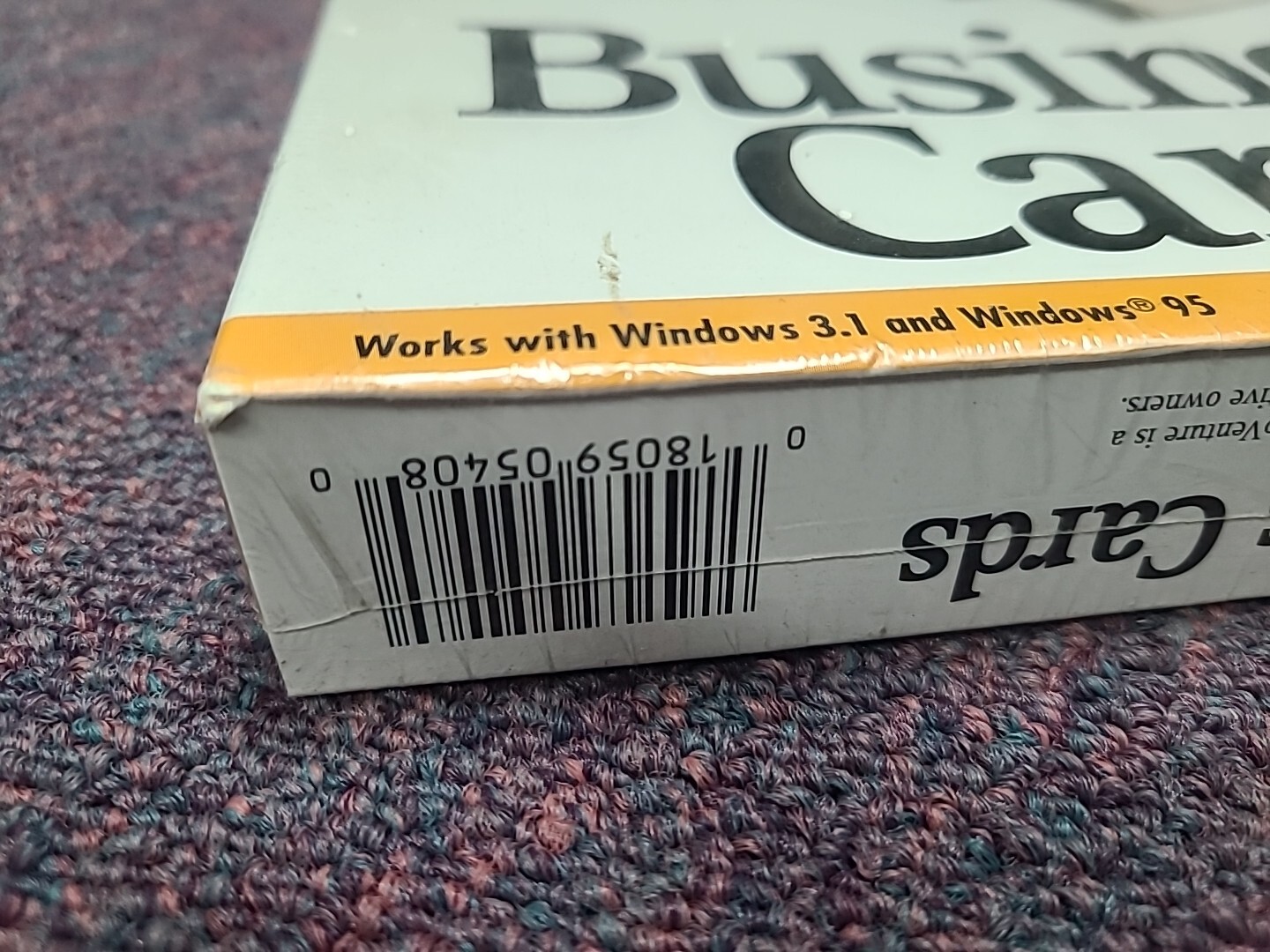 ProVenture Business Cards Design Print CD Software Windows 3.1/Windows 95