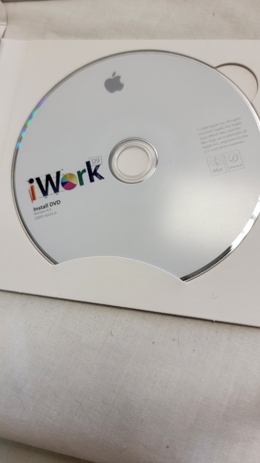 Apple iWork ’09 Install DVD V9.0 Family Pack for Mac MB943Z/A