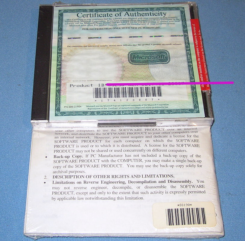 Microsoft Office 97 Small Business CD Windows 95/98/2000 Word/Excel/Outlook NEW