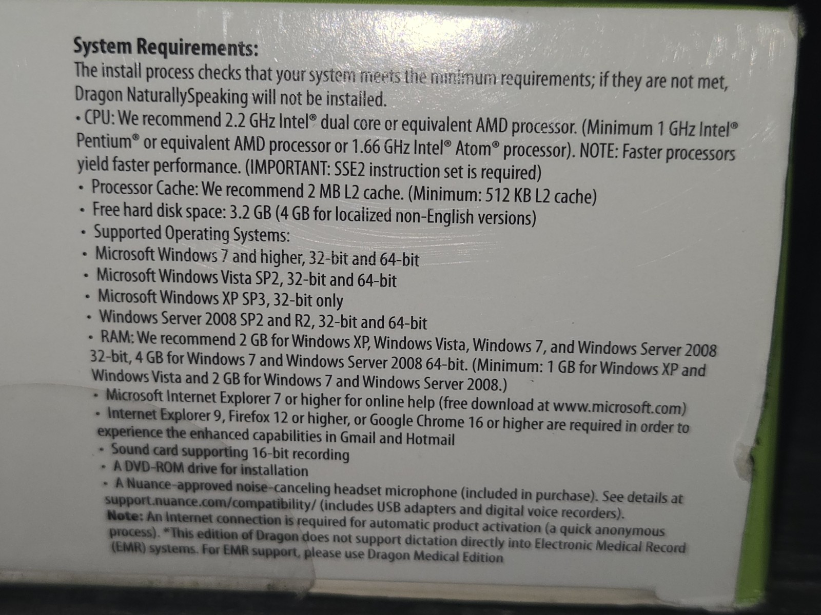 Nuance Dragon NaturallySpeaking 12 Basic Speech Recognition Software App Windows