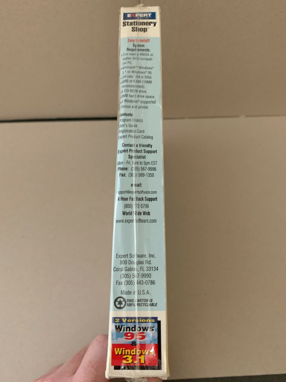Vintage Expert Software – Stationery Shop – Windows 95 & 3.1 – New/Sealed 1996