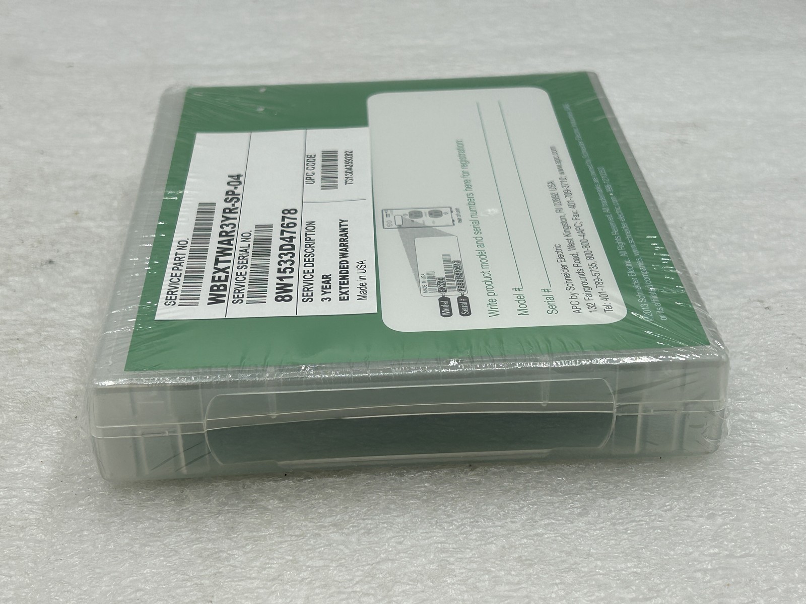SEALED APC Service Pack 3 Year Extended Warranty WBEXTWAR3YR-SP-04 Service