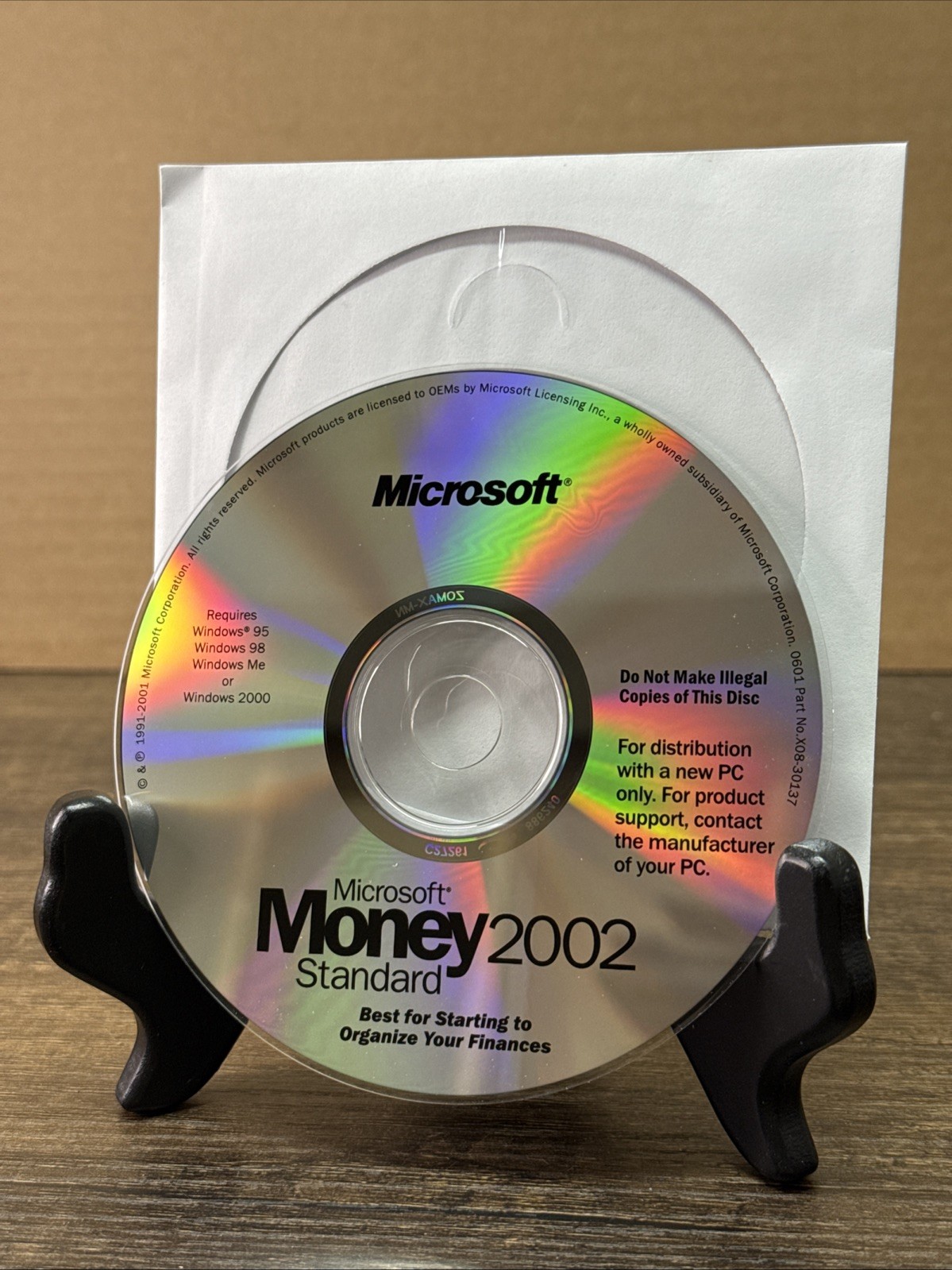 Microsoft Money 2002 Standard CD-ROM For Windows95/98/2000