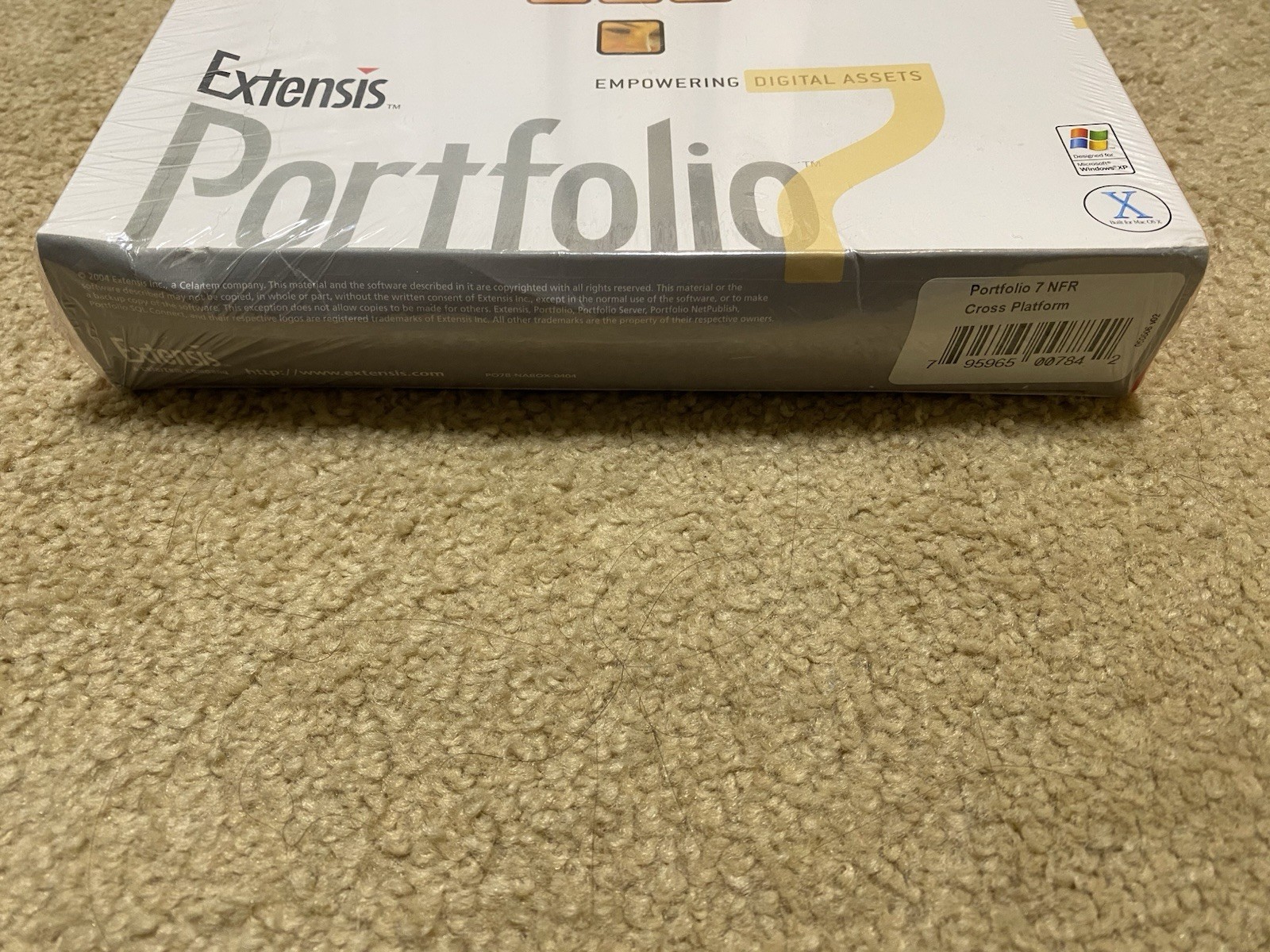 Extensis Portfolio 7 PC Windows Mac Not For Resale Evaluation Copy SEALED ’04