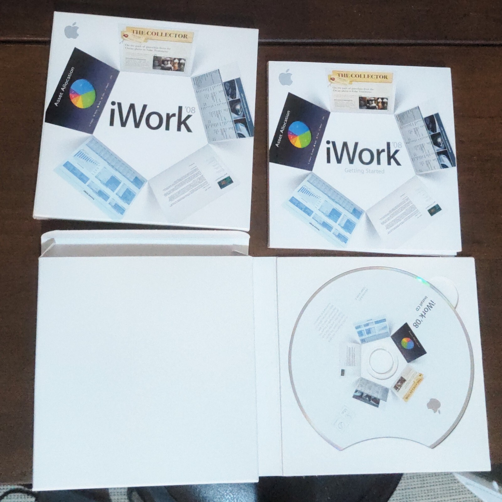 Apple iWork ’08 8.0.1 Retail CD – Pages, Numbers, Keynote – Original Box, Manual
