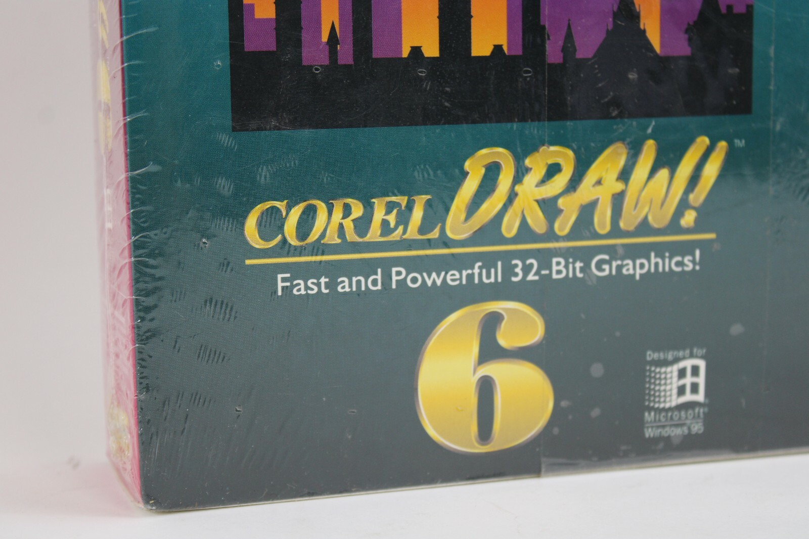 Vintage Microsoft Windows 95 Corel Draw! 6 Fast & Powerful 32-Bit Graphics New