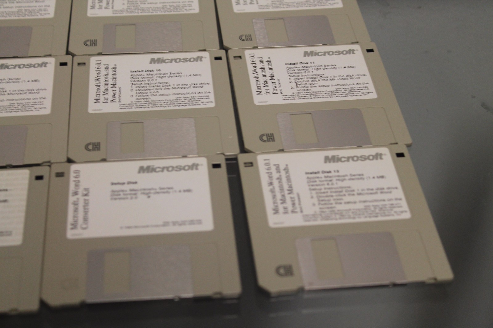 Microsoft Word 6.0.1 For The Mac Macintosh 3.5″ Disks 15 Discs