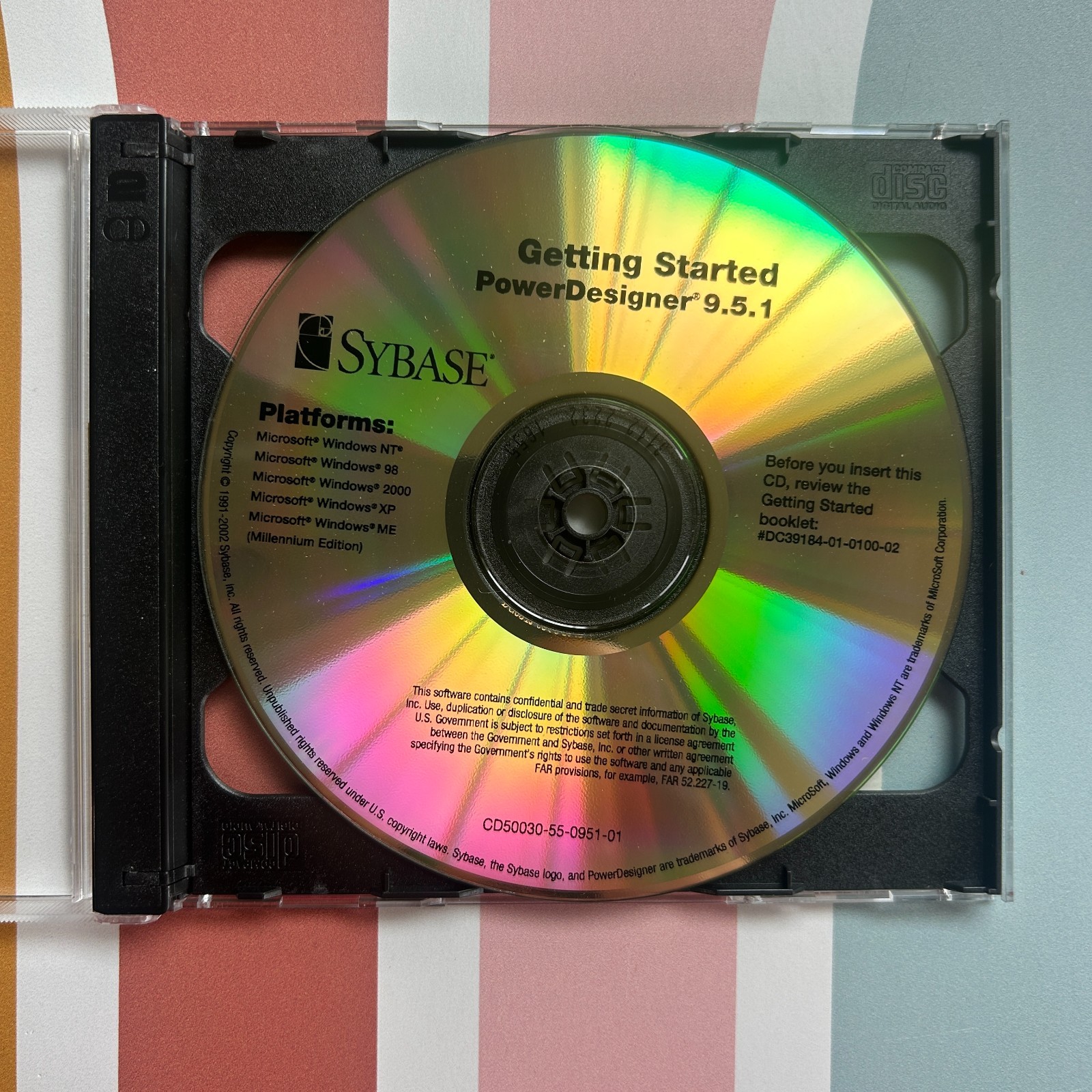 Sybase PowerDesigner Version 9.5.1 CD Set w/ Getting Started and Key