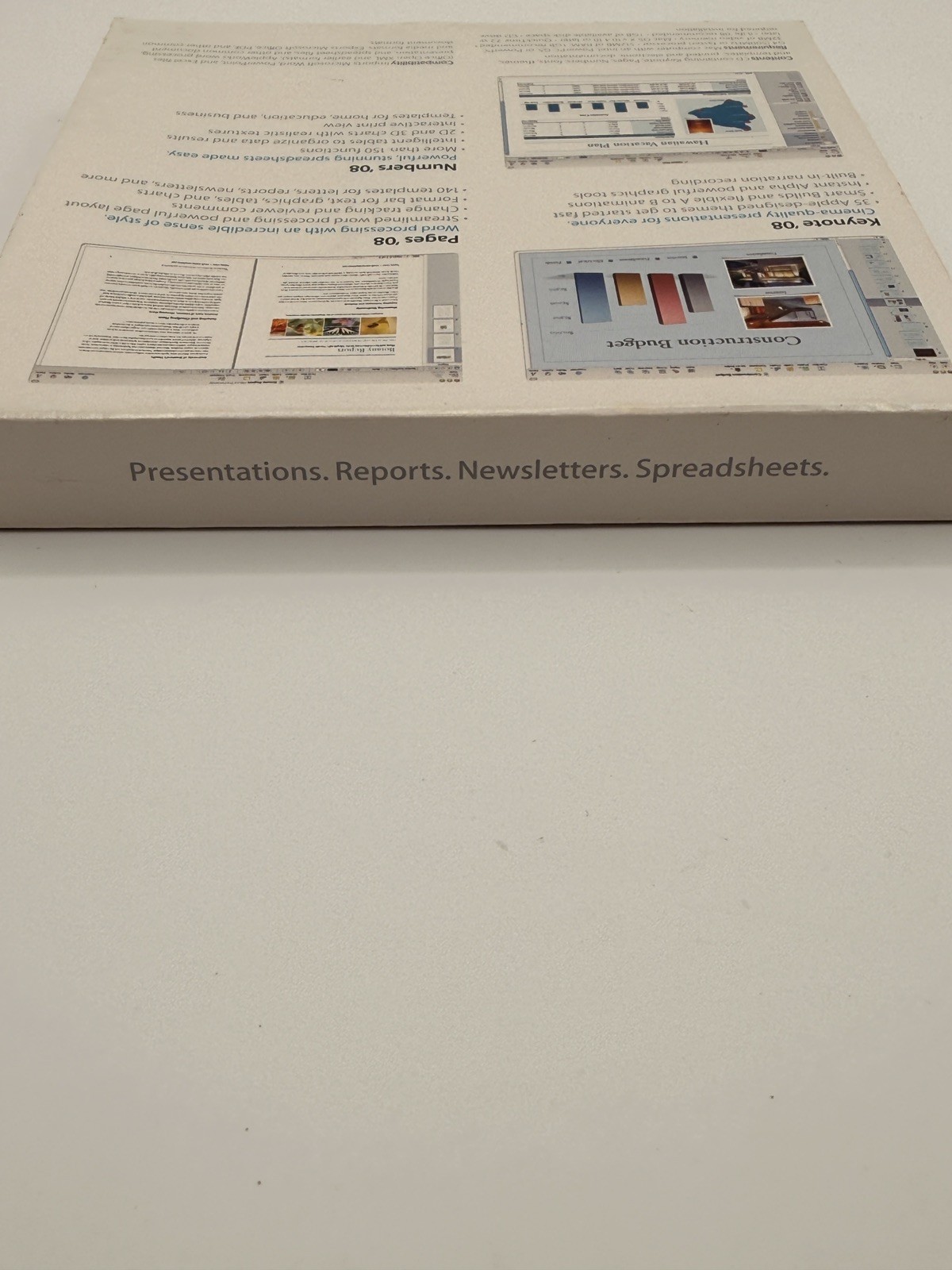 “BRAND NEW” iWork ’08 Includes Keynote’08,Pages’08, Numbers’08 MA79Z0 /A SEALED