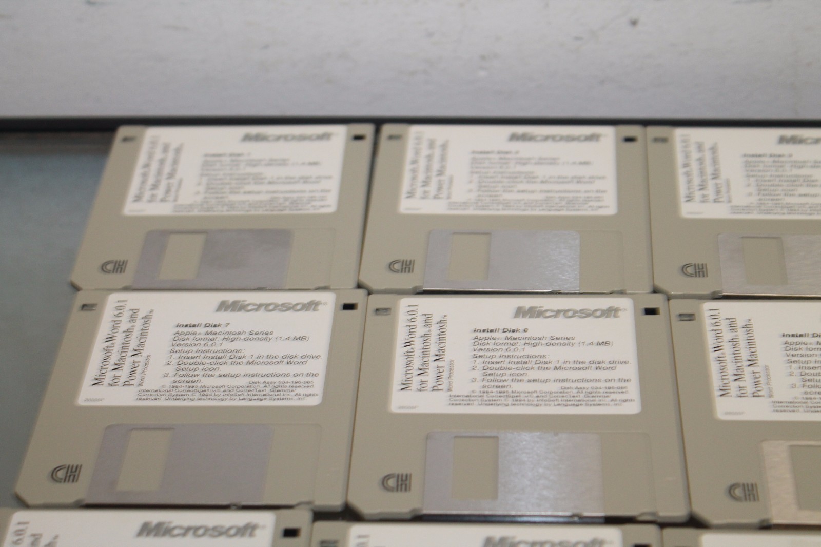 Microsoft Word 6.0.1 For The Mac Macintosh 3.5″ Disks 15 Discs