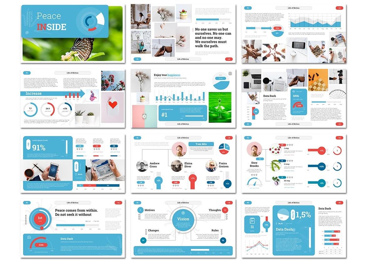Peace Inside PowerPoint Presentation Template