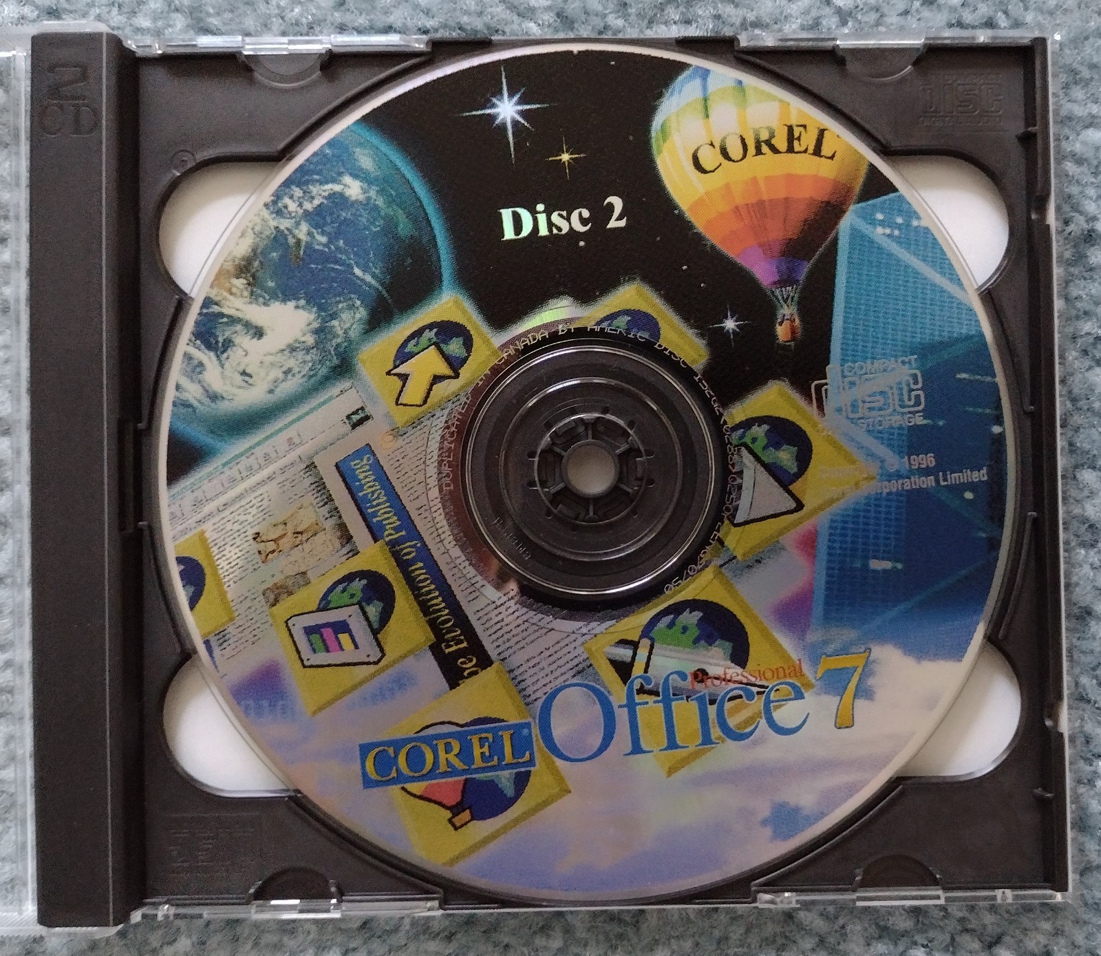 Corel Professional Office 7 Software and book, Print House and Photo Suite