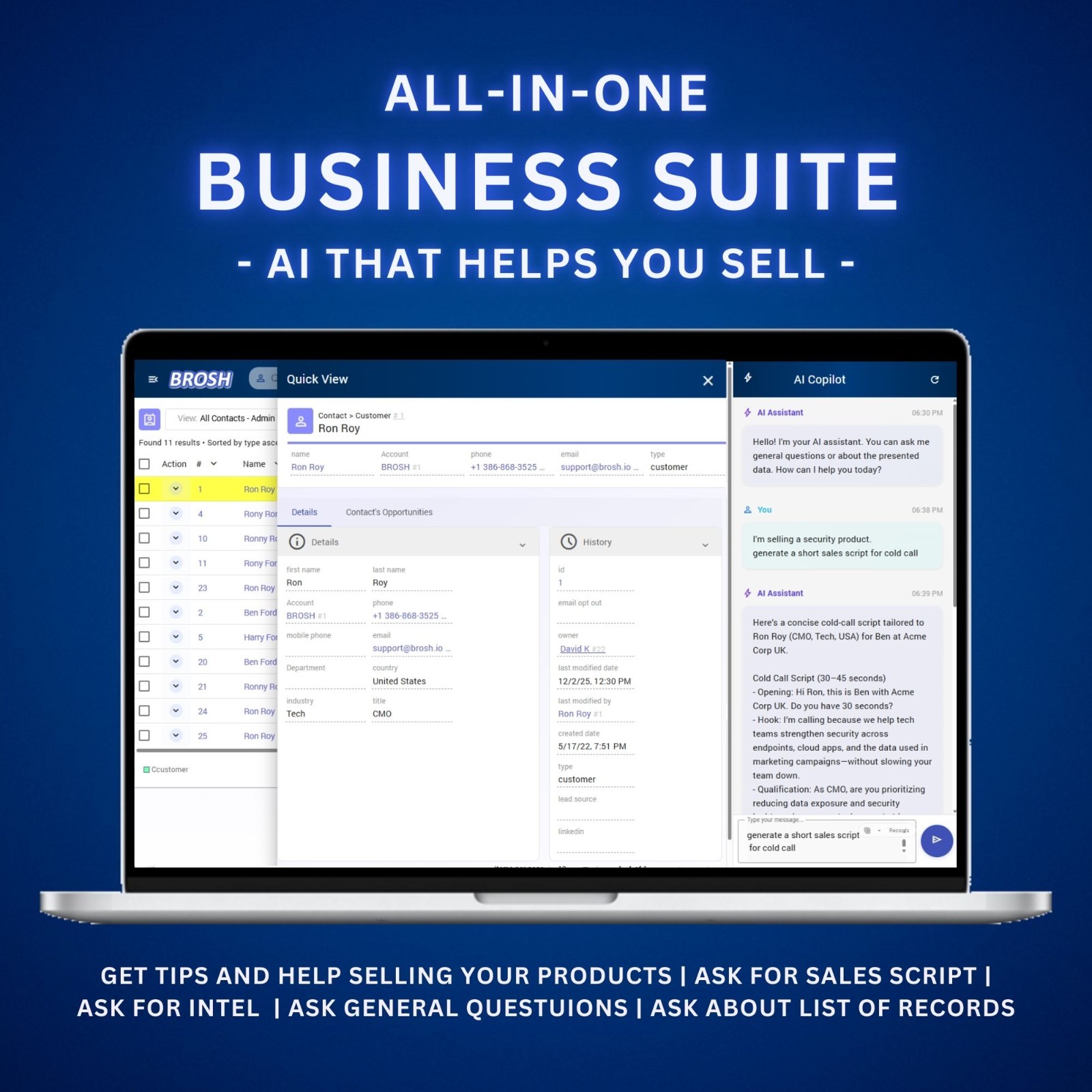 LIFETIME DEAL: CRM and marketing automation, E-Signature, Mass email+sms – BROSH