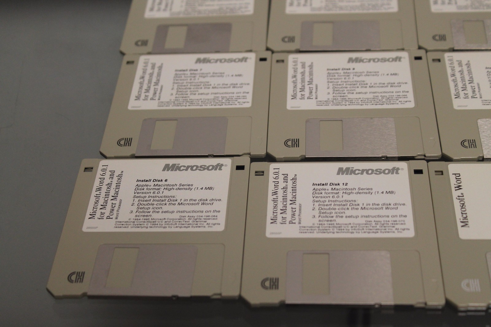 Microsoft Word 6.0.1 For The Mac Macintosh 3.5″ Disks 15 Discs