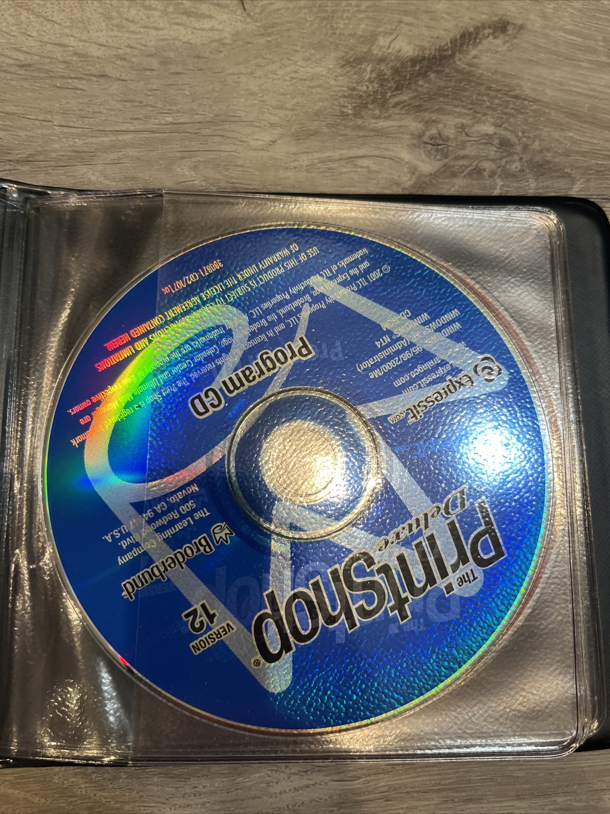 Vintage 2001 Broderbund The Printshop Deluxe Version 12 Disc Set PN: CDBK12A-HDR