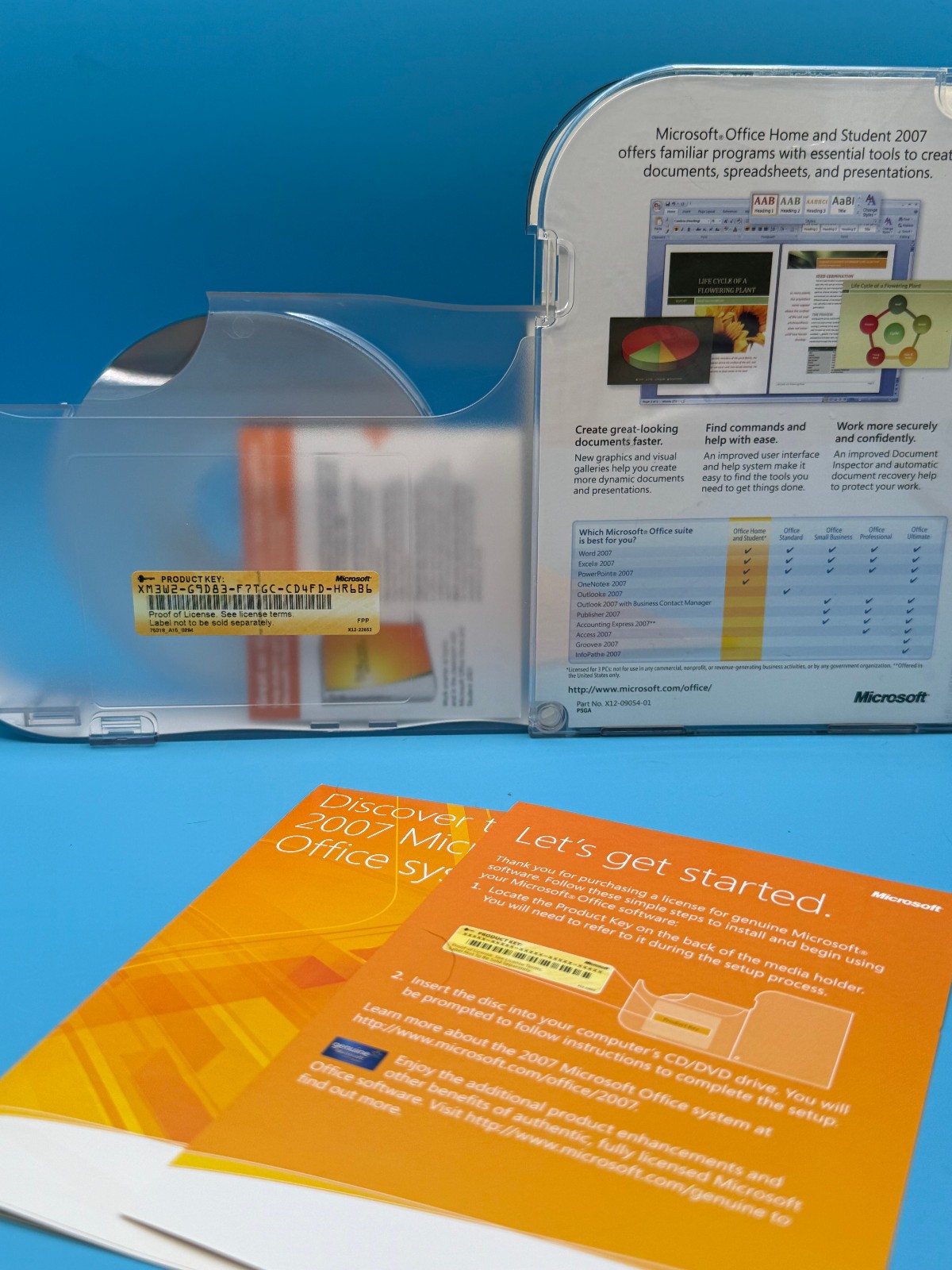 Microsoft MS Office 2007 — Home and Student — Licensed, Retail Box FREE SHIP