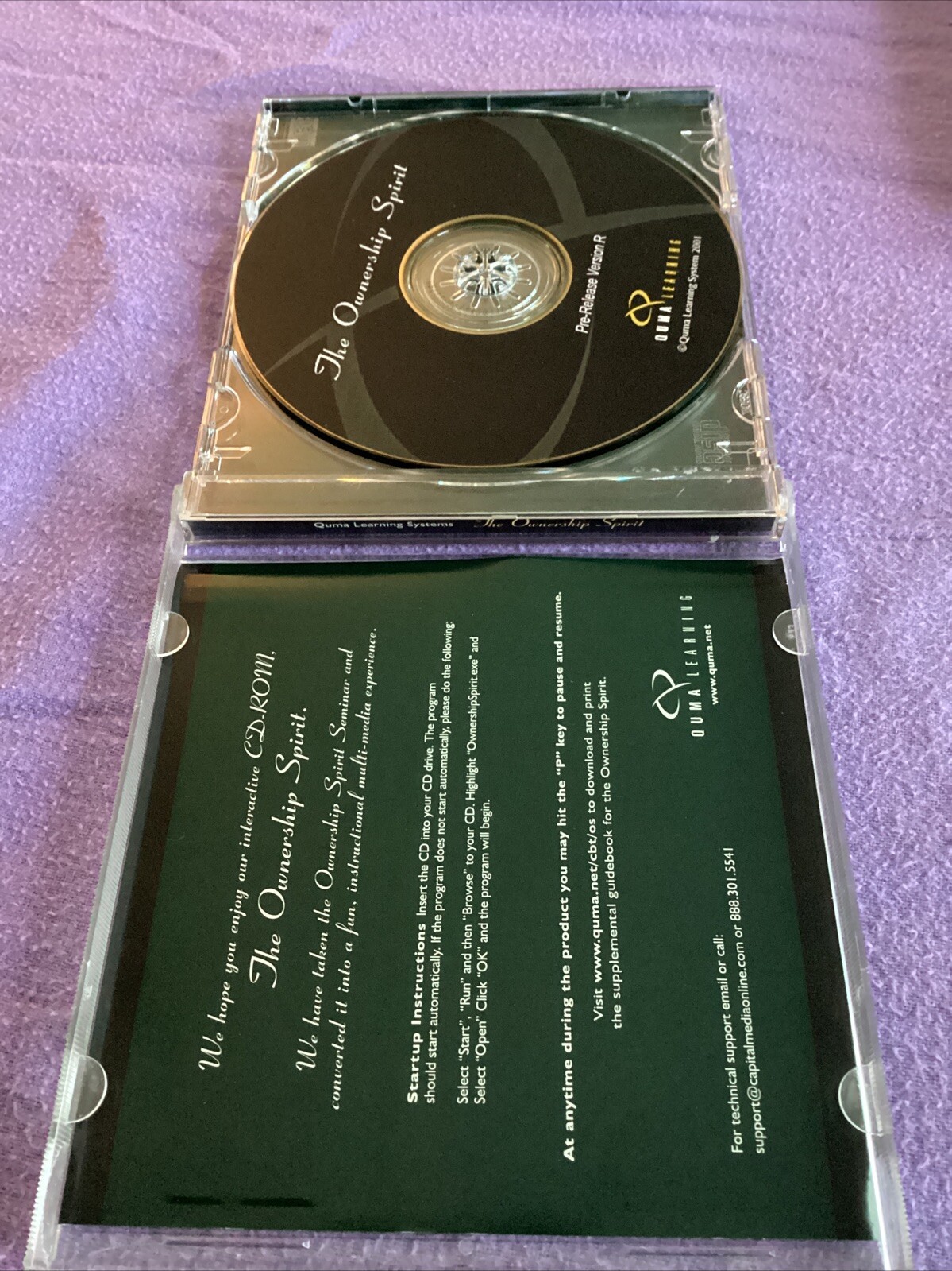 Quma Learning Systems – The Ownership Spirit (CD-Rom 2001) Interactive Seminar