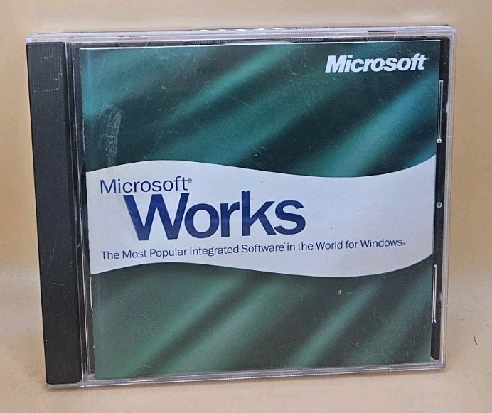 Genuine OEM Microsoft Works 4.5a Complete with CD Key 1998