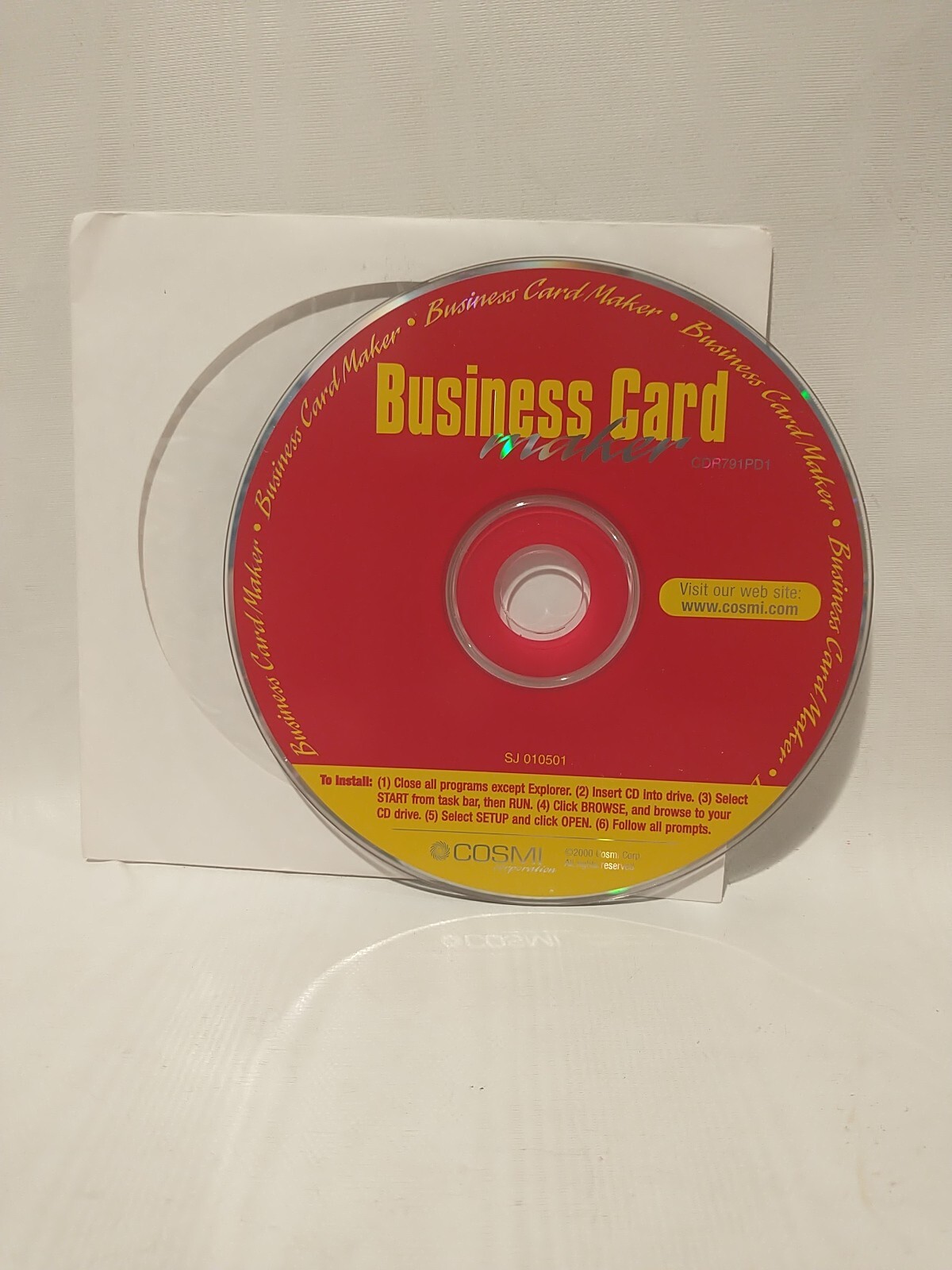 Business Card Maker CD by Cosmi, 2000 SJ010501