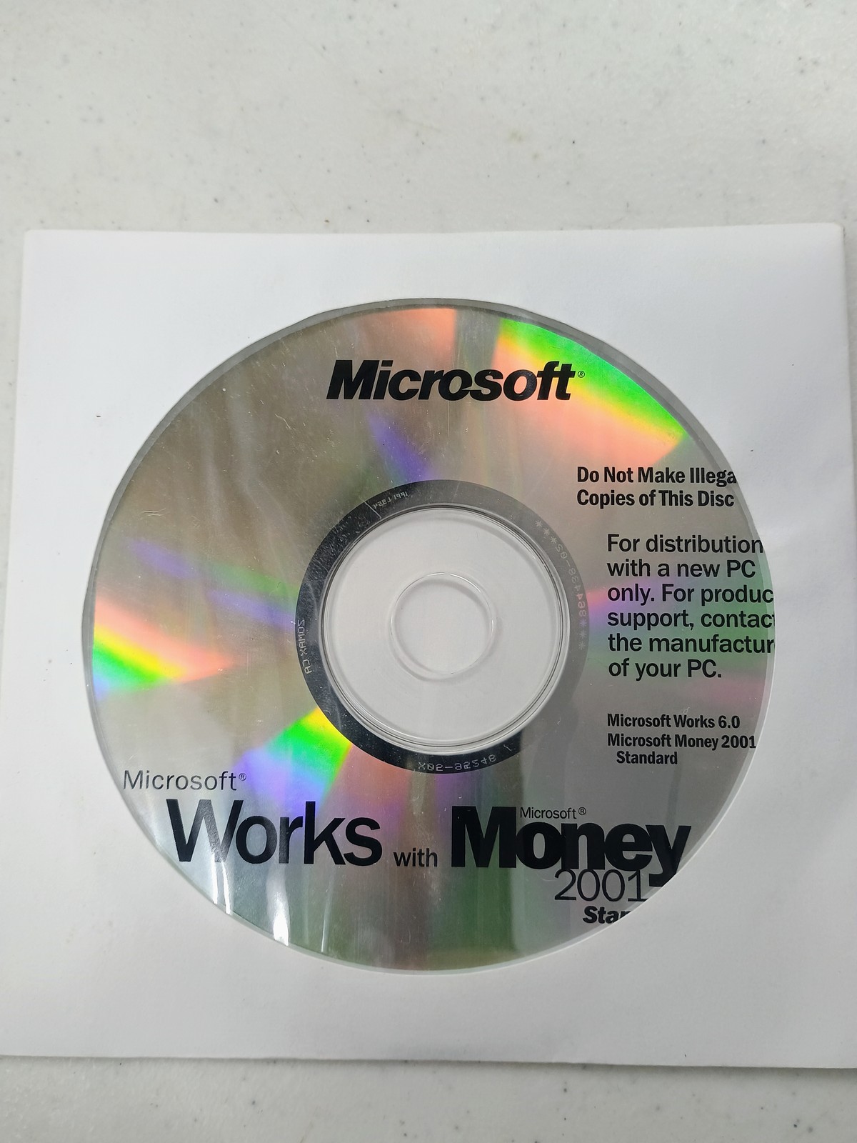 Microsoft Works 6.0 with Money 2001 Standard OEM CD-ROM Software PC