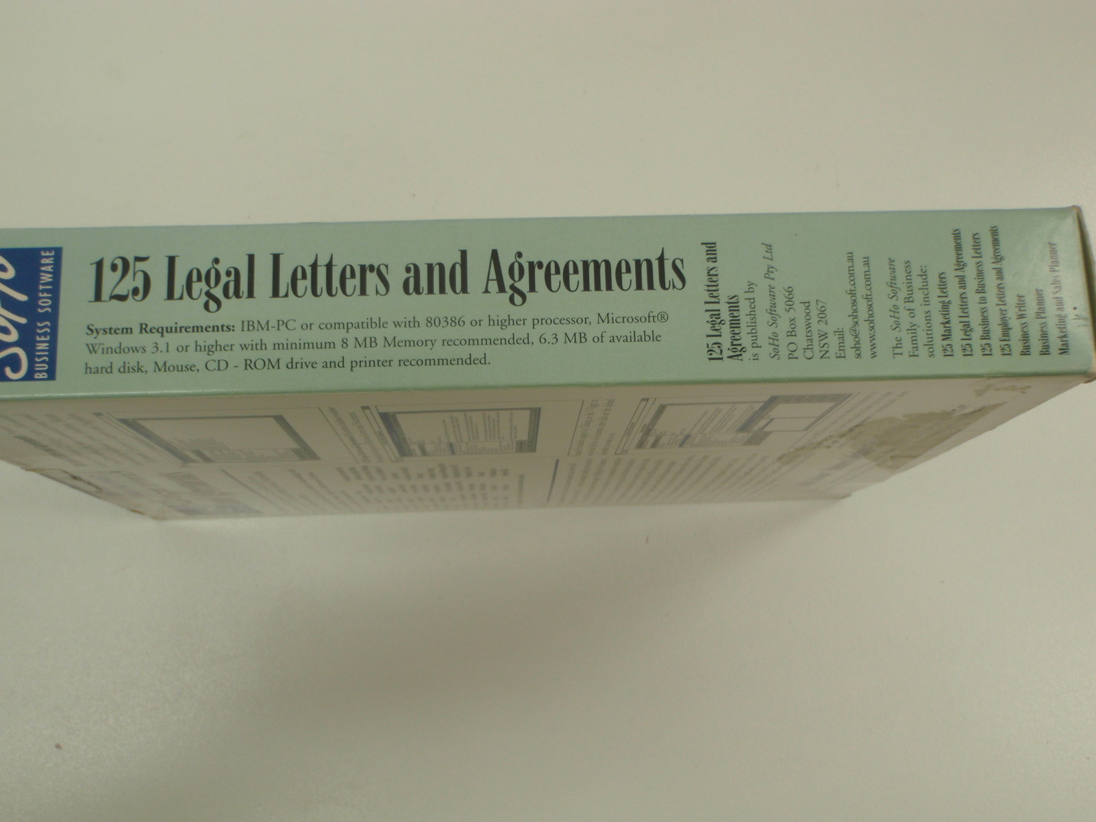 SOHO 125 LEGAL LETTERS AND AGREEMENTS NEW