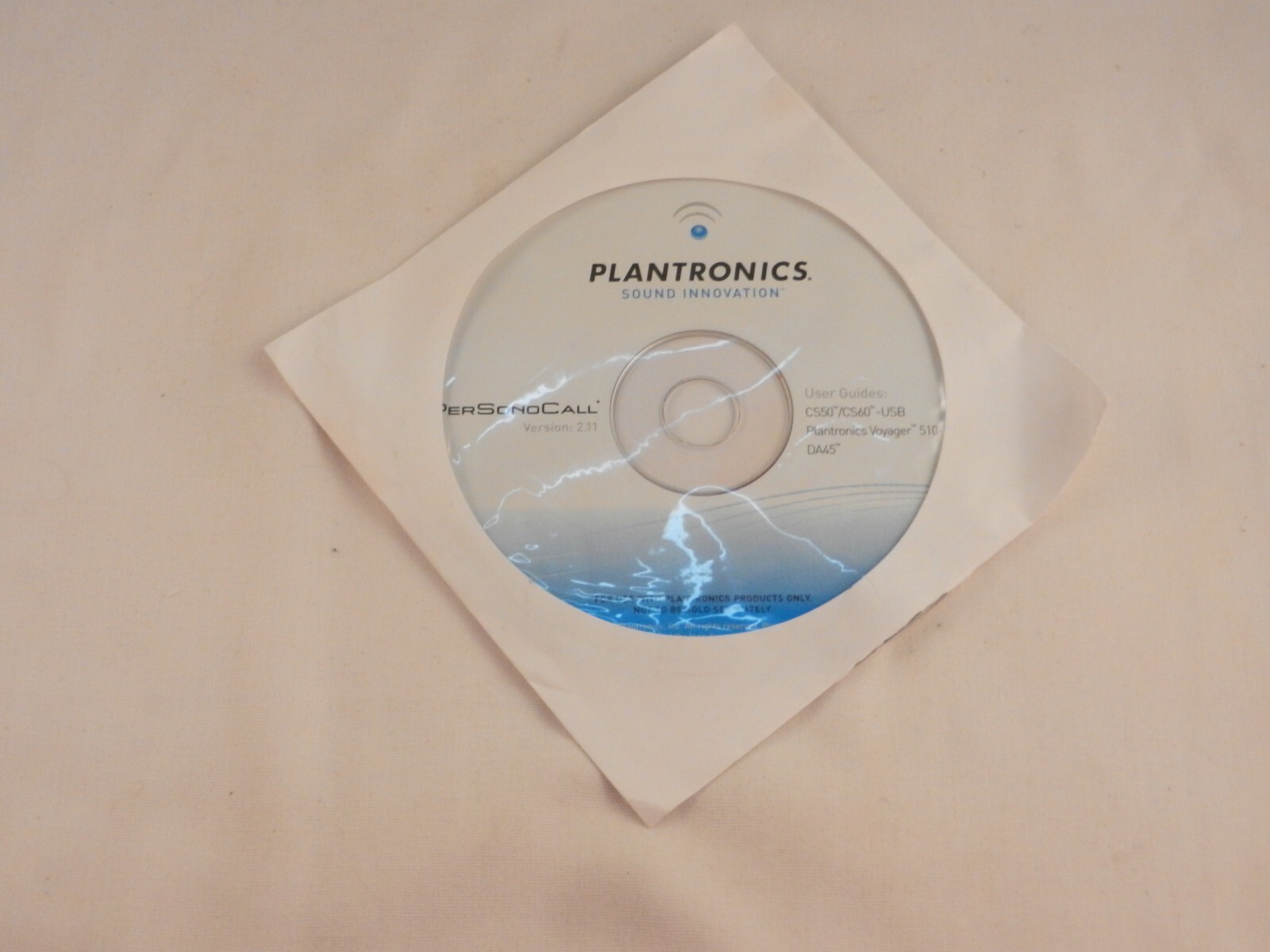 PLANTRONICS SOUND INNOVATION CD – PERSONOCALL