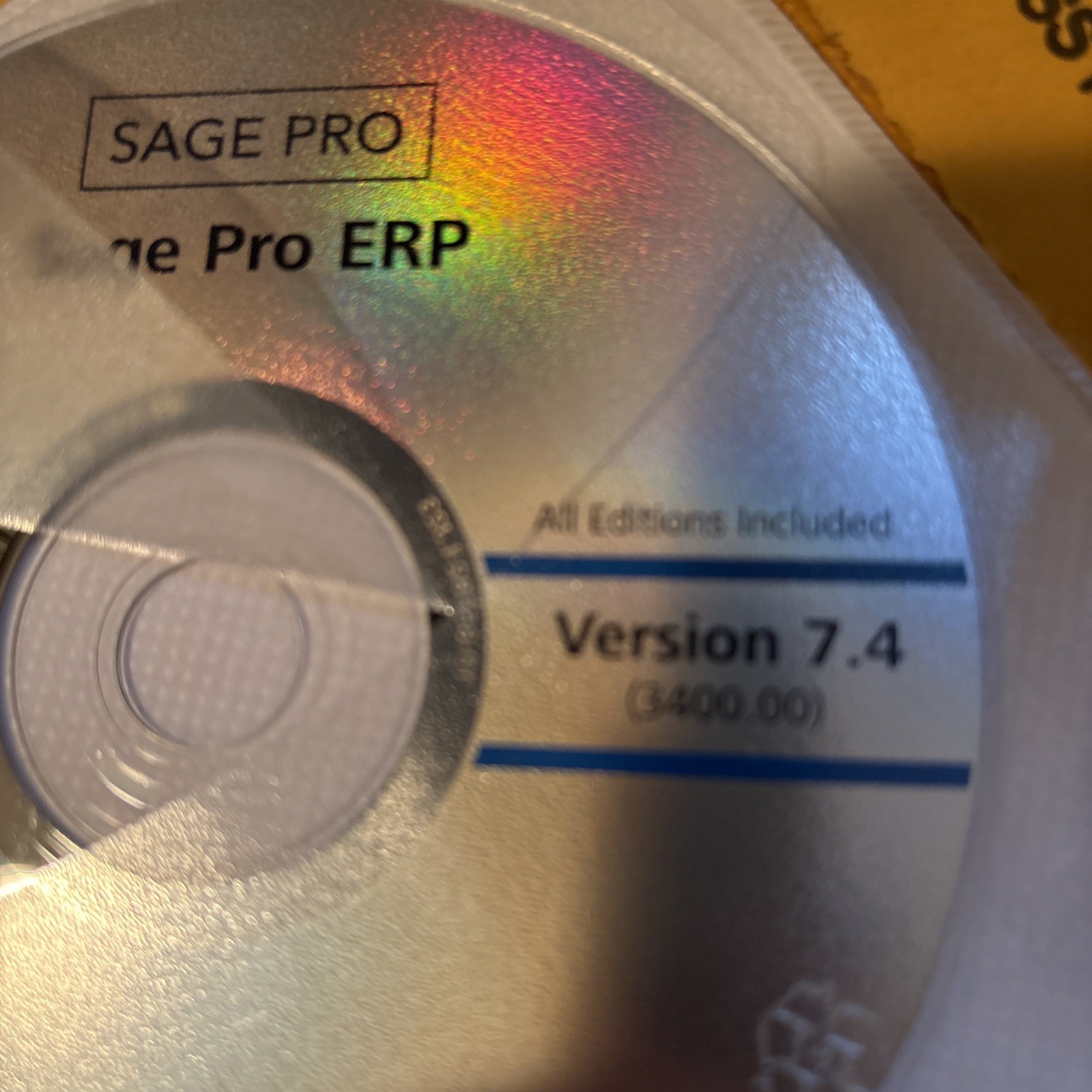 BRAND NEW NEVER USED Sage PRO SERIES MASTER CD Ver7.4. All Editions Included.