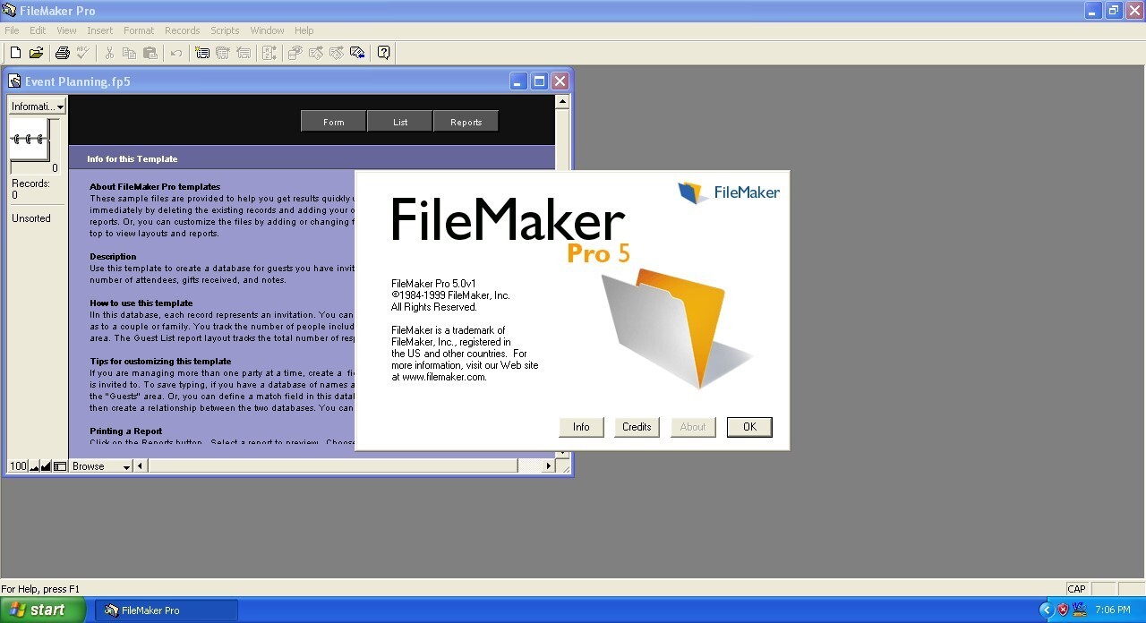 FileMaker Pro 5 Install CD ISO image with Serial Number – No CD/DVD included