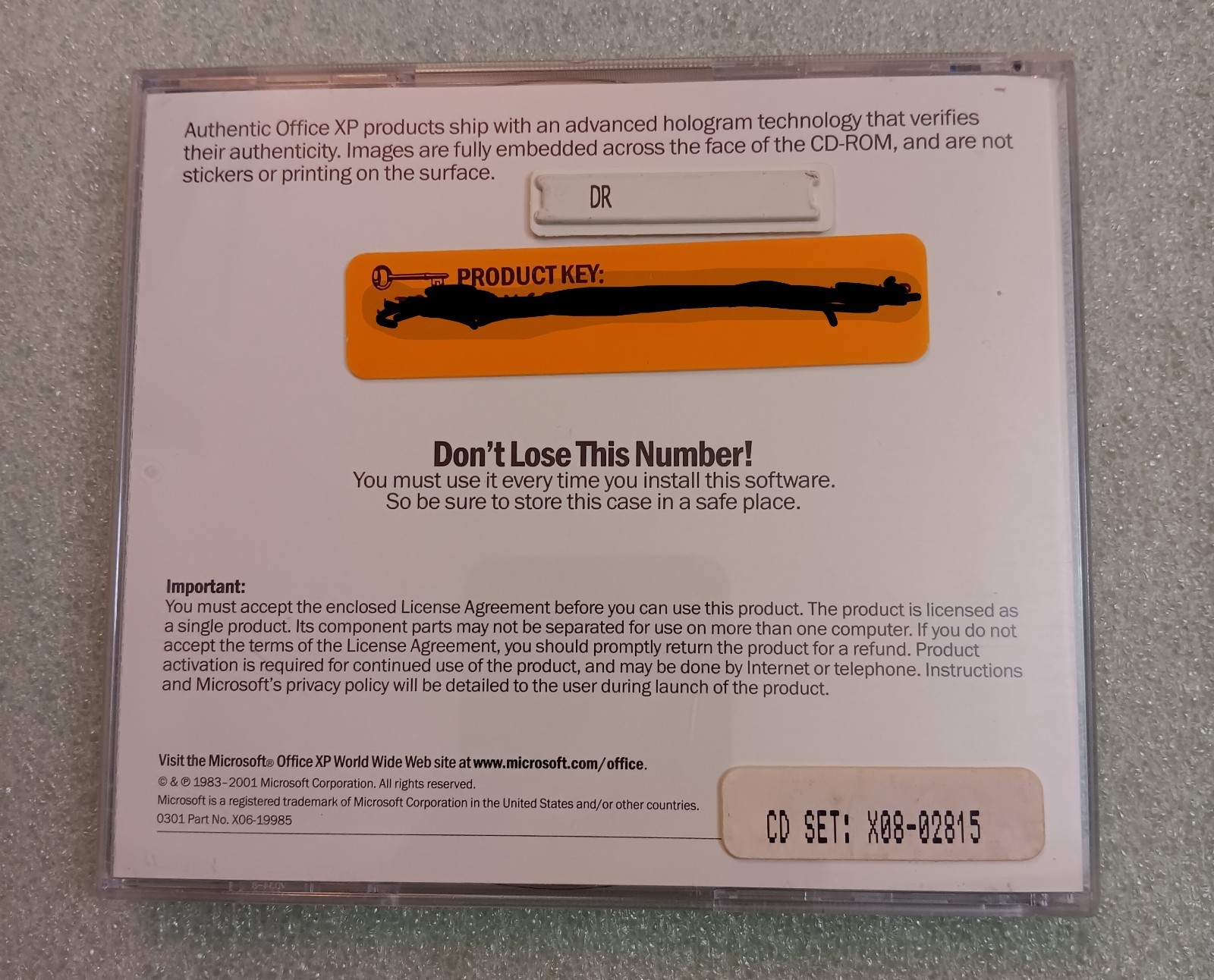 Microsoft Office XP Standard (Version 2002) With Product Key