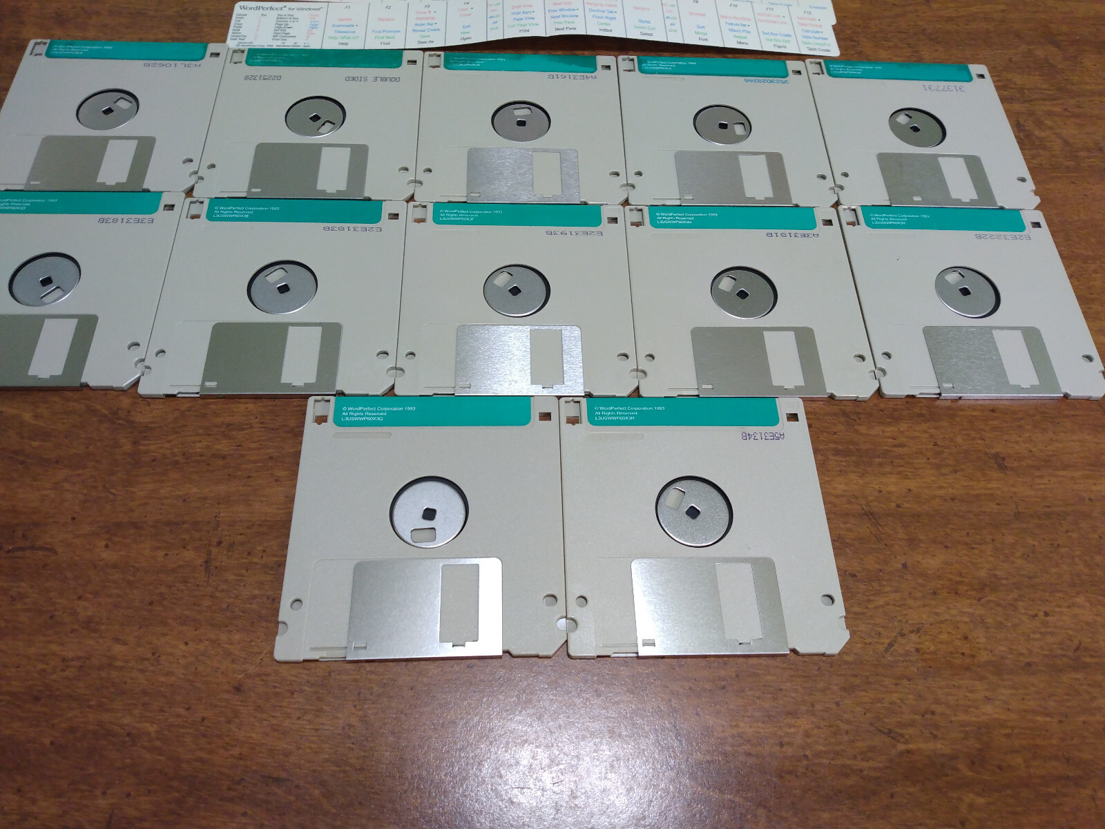 Windows Word Perfect Version 6.0 Floppy Disks Lot Of 12 Install And Program