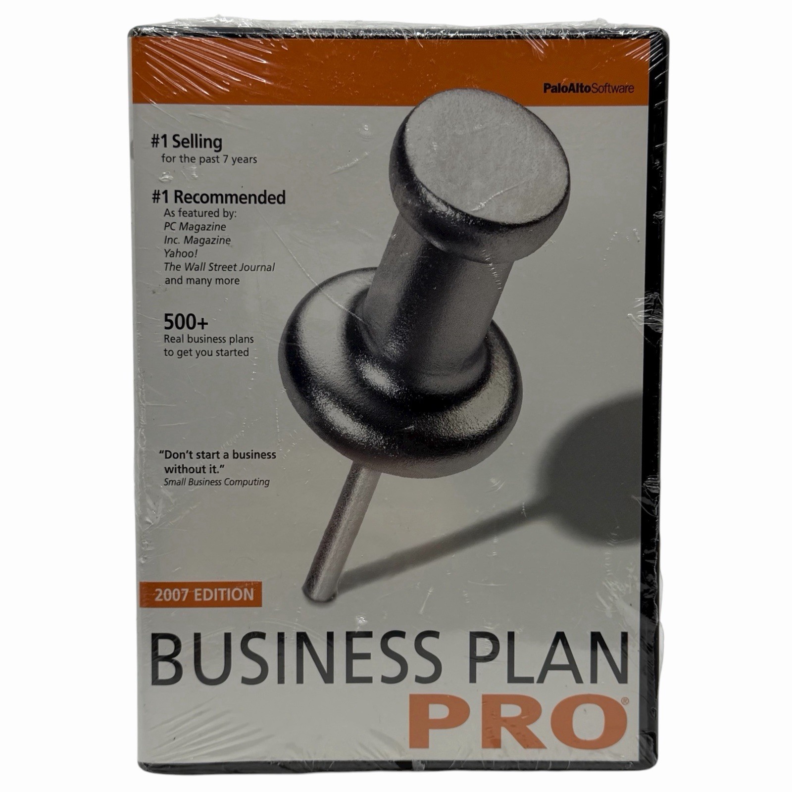 Business Plan Pro 2007 Palo Alto Software CD ROM PA-288 Brand New Sealed