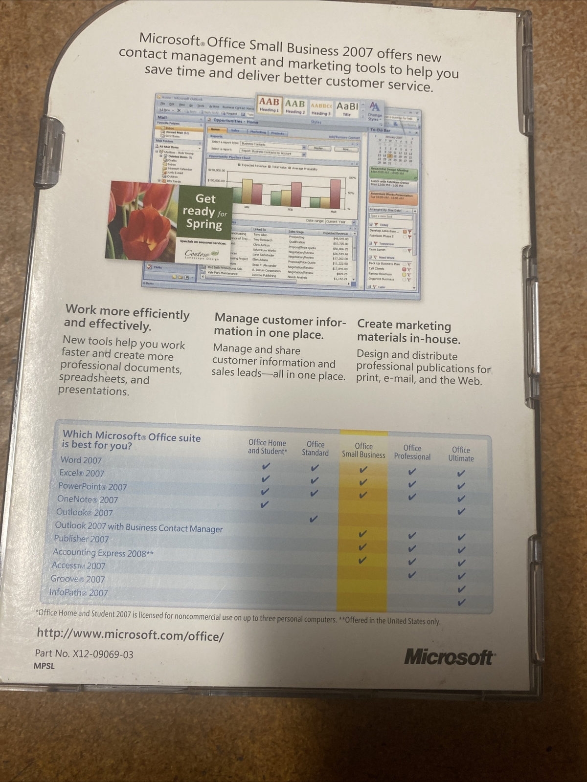 Microsoft 2007 Small Business Full Retail