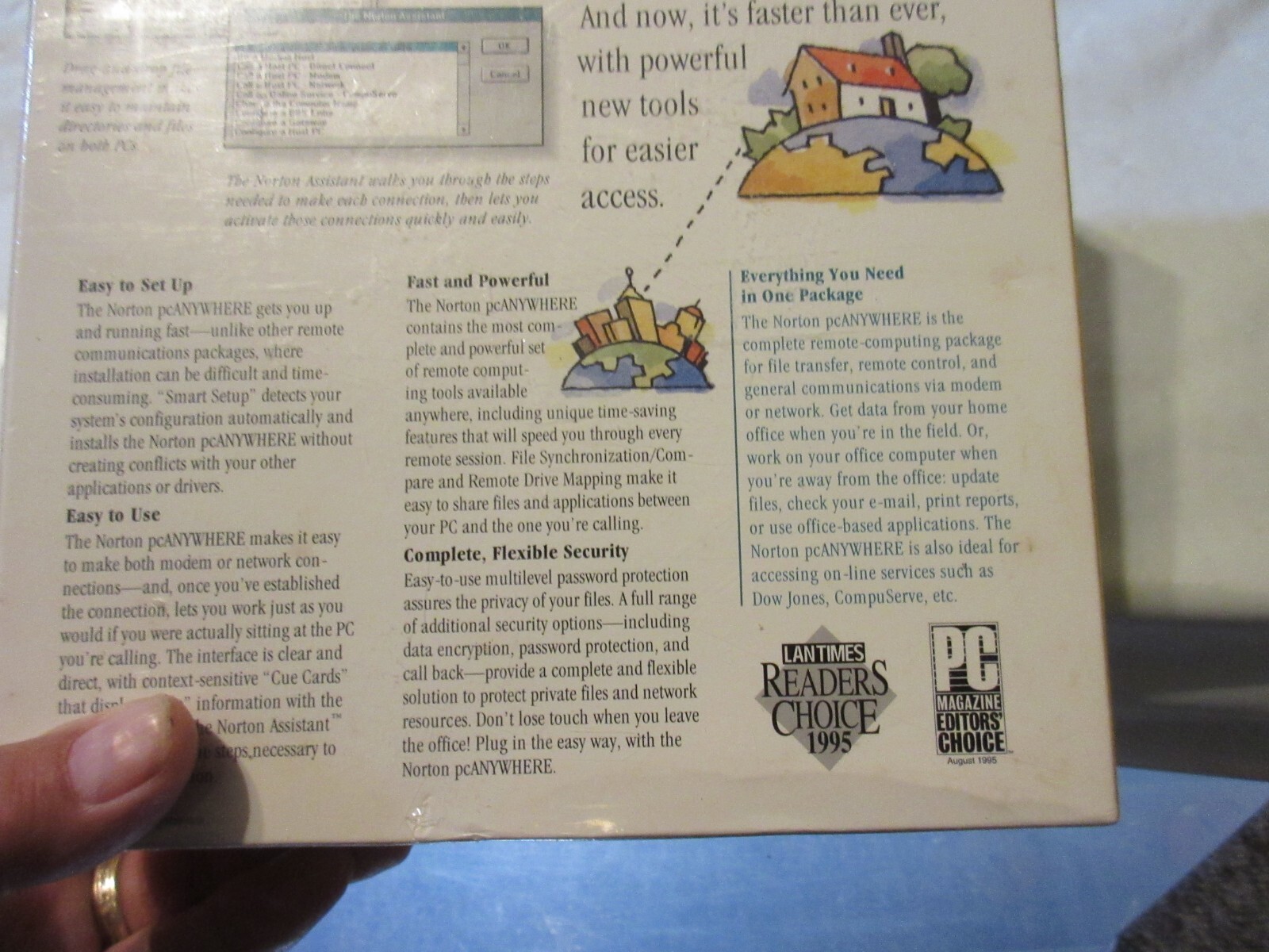 Symantec Norton PC Anywhere Version 2.0. Vintage 95 And Windows 3.1