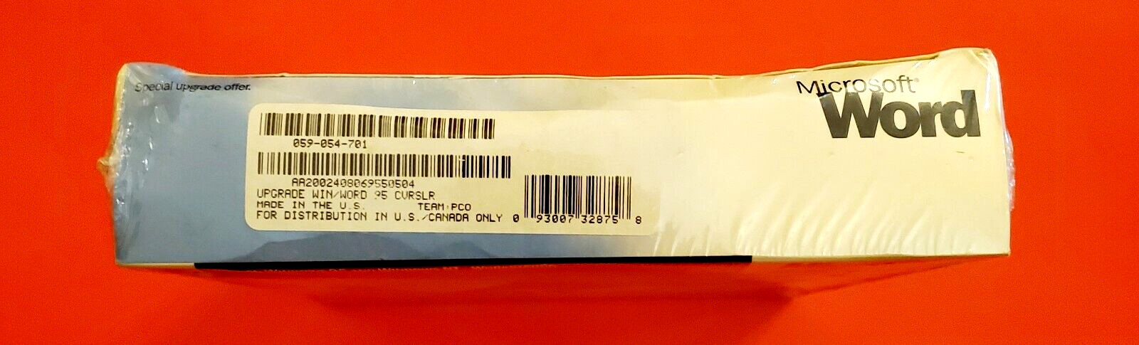 Microsoft MS Word for Windows 95 & NT Upgrade 3.5″ Floppy Disks Factory Sealed!