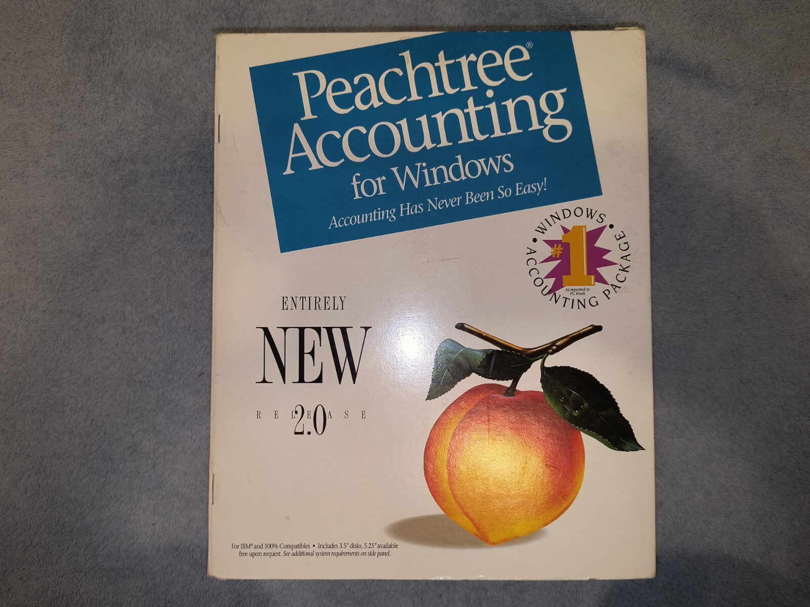 RARE VINTAGE PEACHTREE ACCOUNTING SYSTEM – 2.0 FOR WINDOWS 1993
