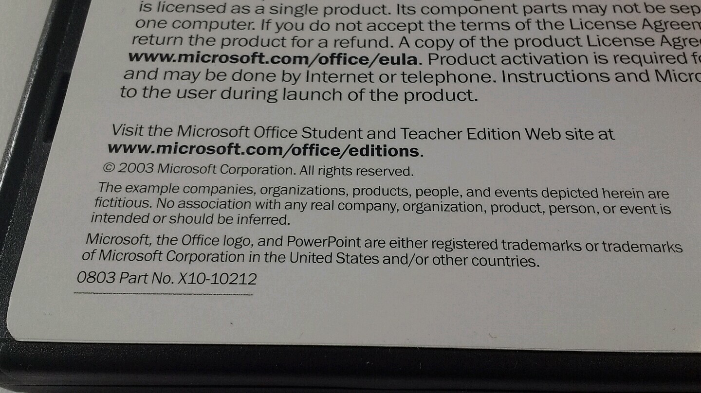 Microsoft Office Student and Teacher Edition 2003 With Product Key