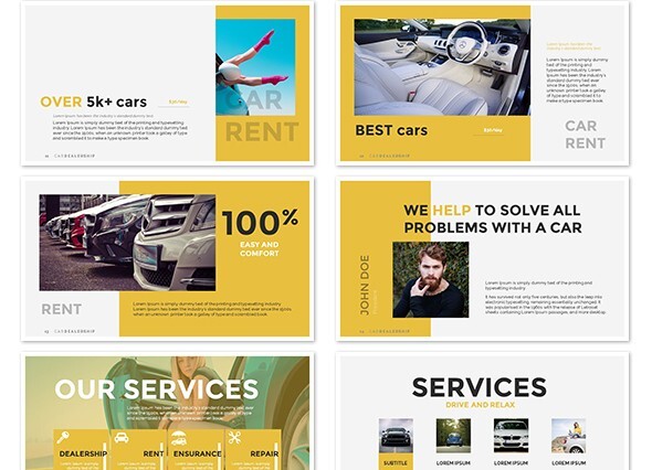 Car Dealrship PowerPoint presentation templates
