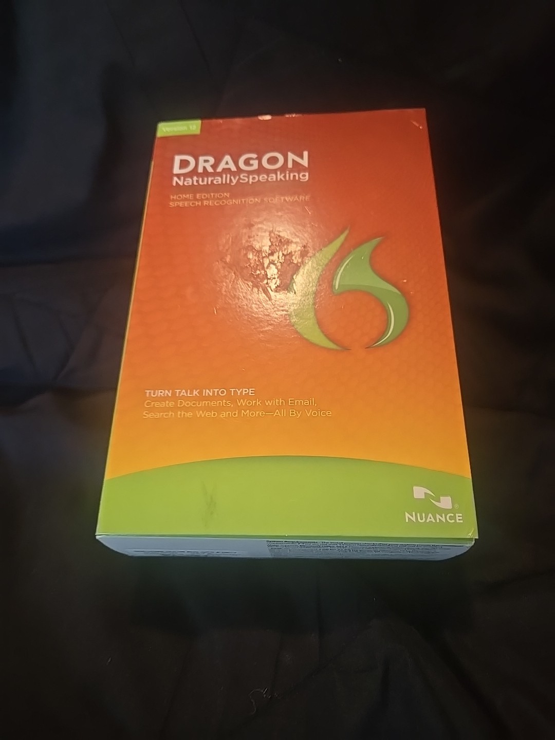 Dragon Naturally Speaking Home Edition Speech Recognition Version 12 – BRAND NEW