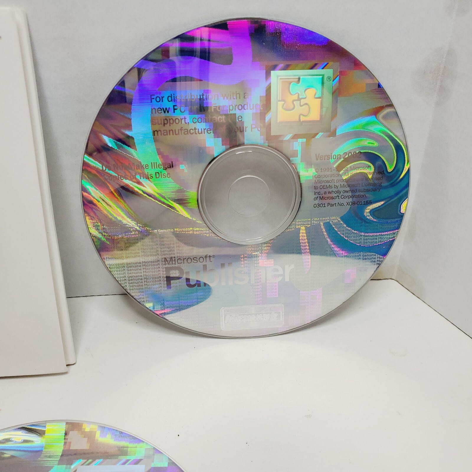 3 Disc Microsoft Office XP Professional + Publisher 2002 Version W/ Product Key