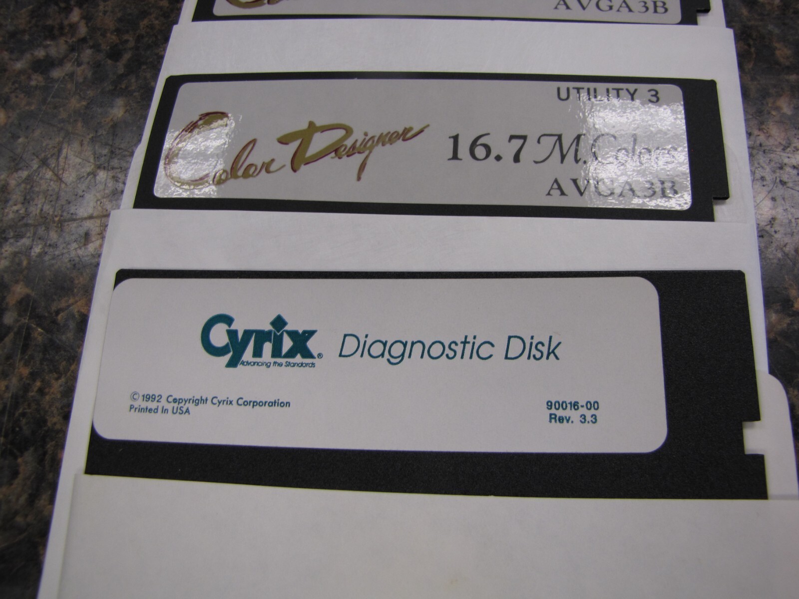 Lot of (11) Various Software Disks 5.25″ – Cyrix/Color Designer/Excel W/Box