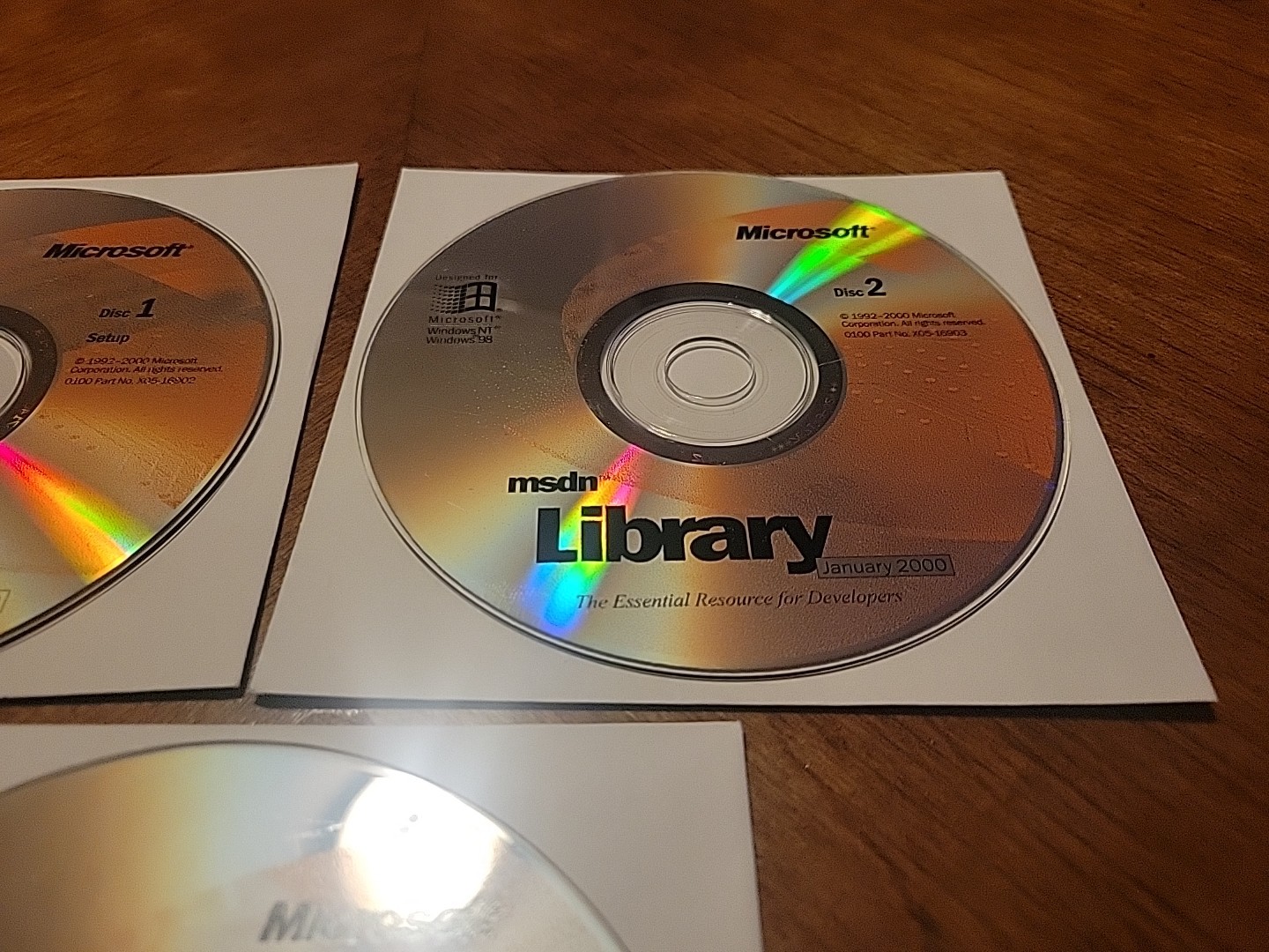 Microsoft Windows MSDN Library January 2000 Loose Discs – 1-3 – Tested Works
