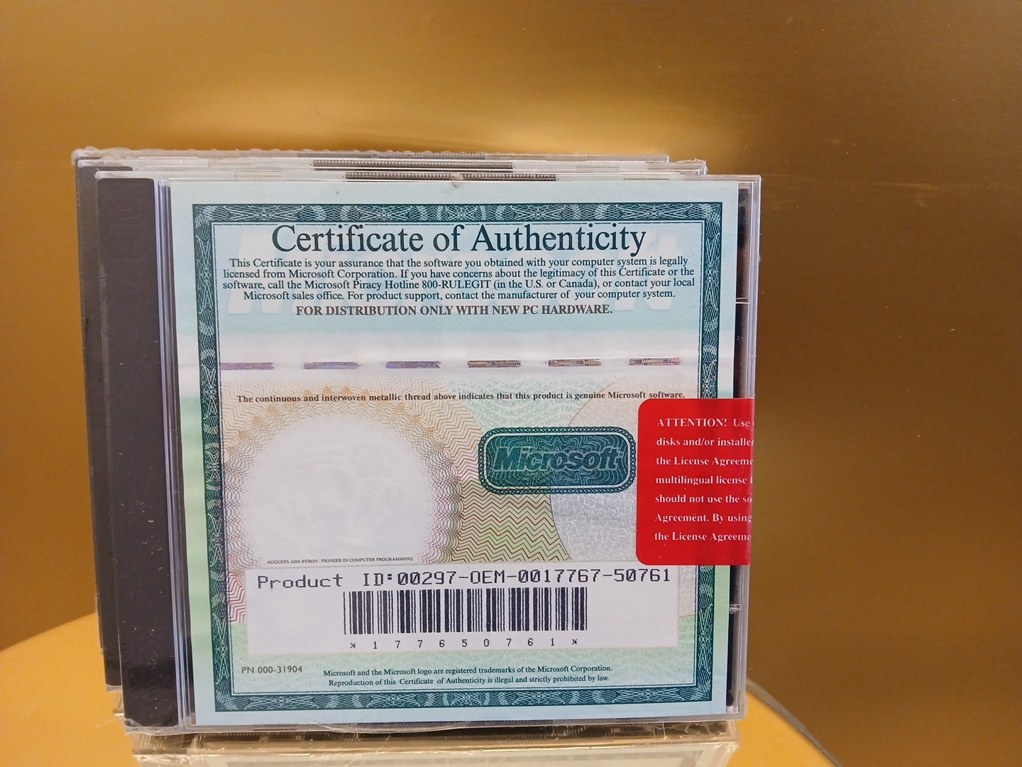 Vintage Microsoft Office Professional & Bookshelf Win95 2 CD Key Included