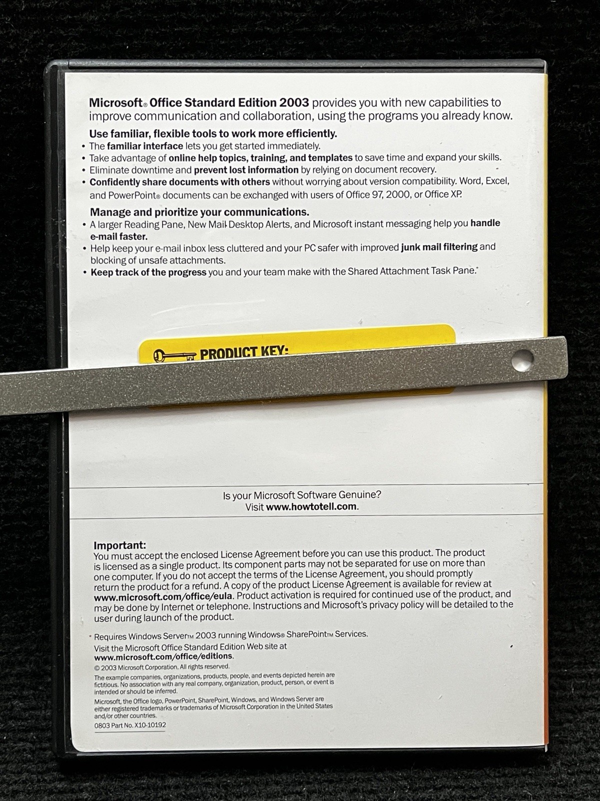 Word Excel Outlook Powerpoint VTG Microsoft Office Standard Edition 2003