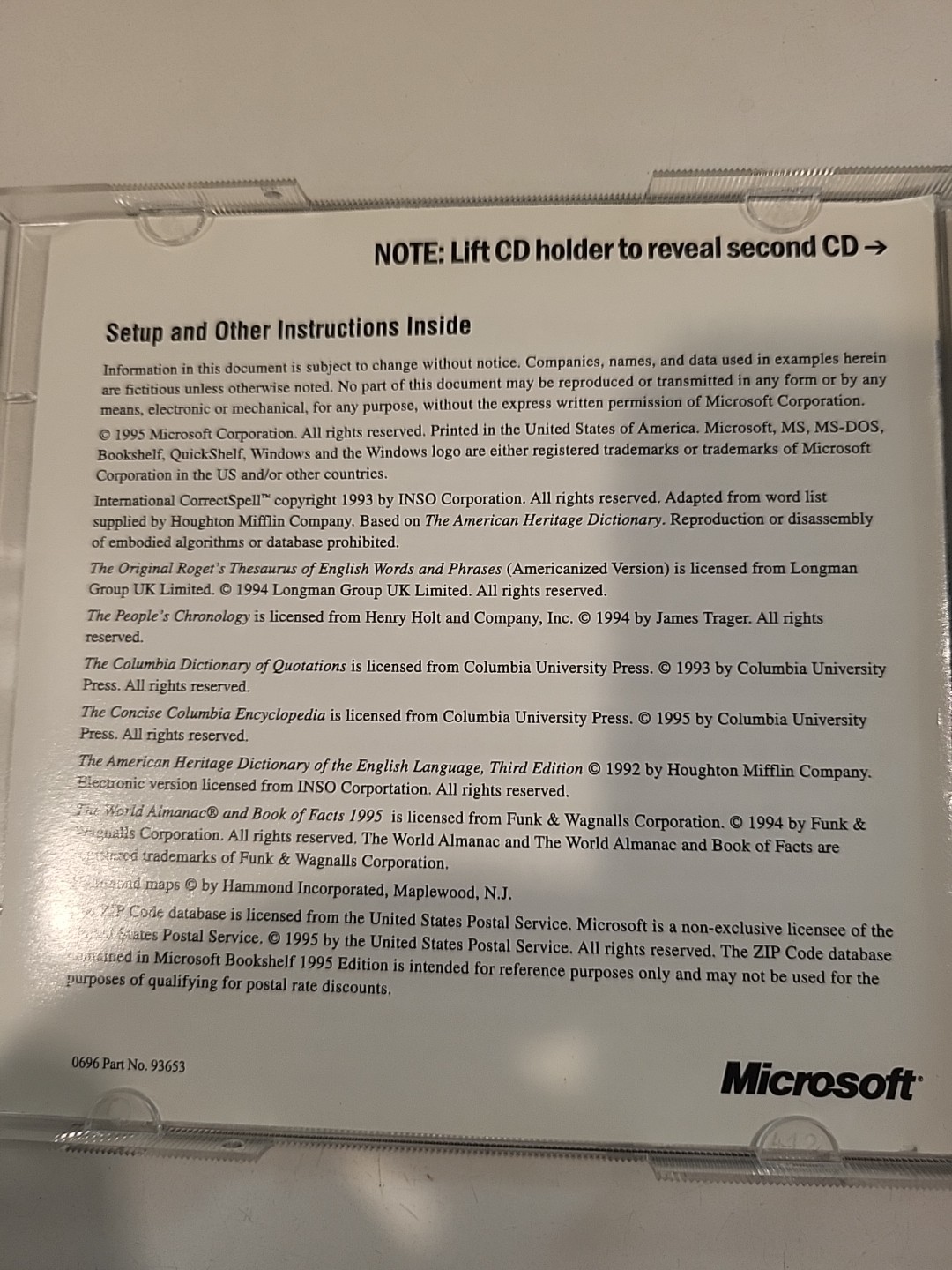 Microsoft – ‘Office Professional & Bookshelf’ for Windows 95 w/ Key