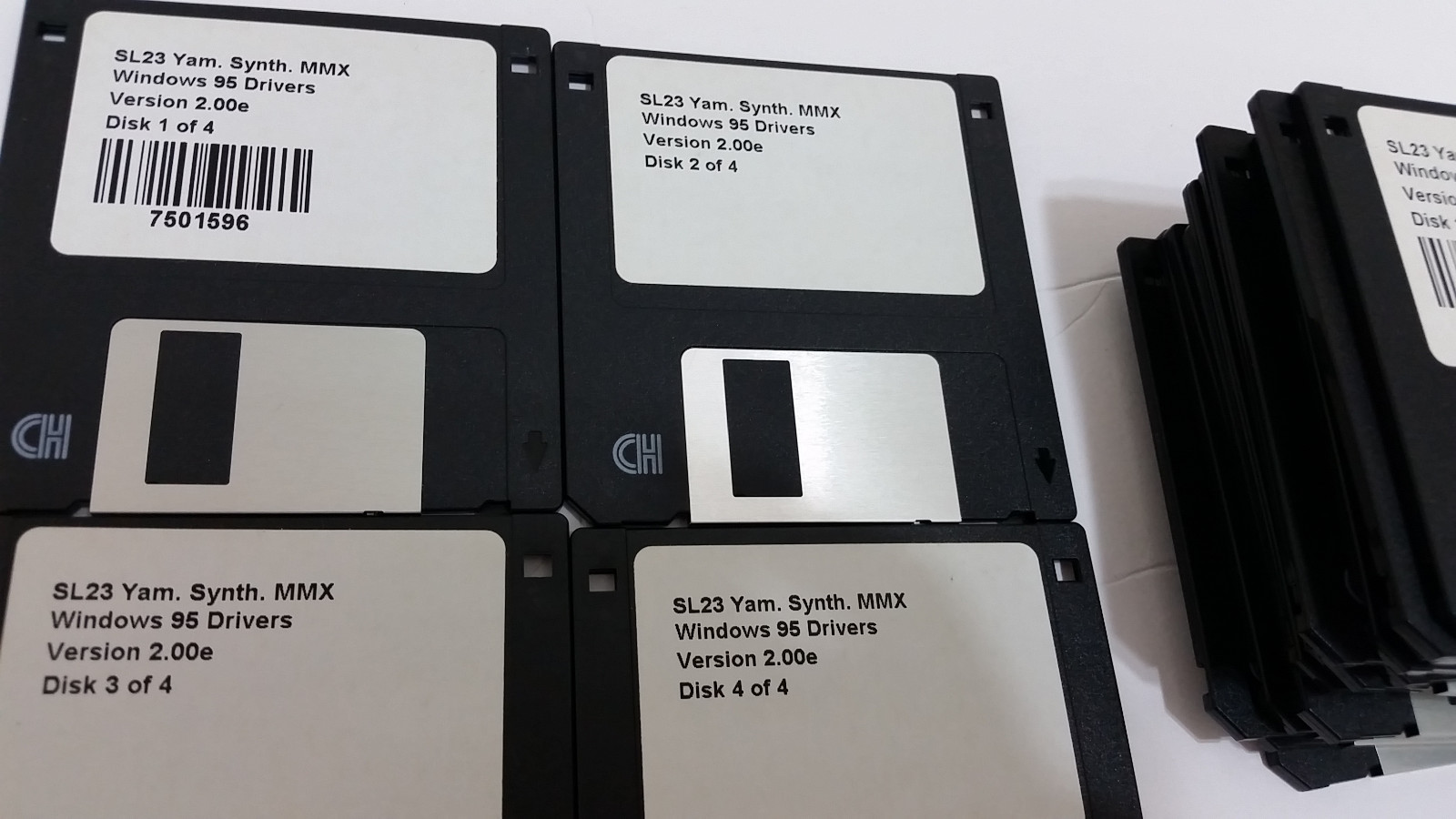 Large Wholesale Lot WINDOWS 95 Drivers 3.5” Disks SL23 Yam Synth MMX 6 Sets